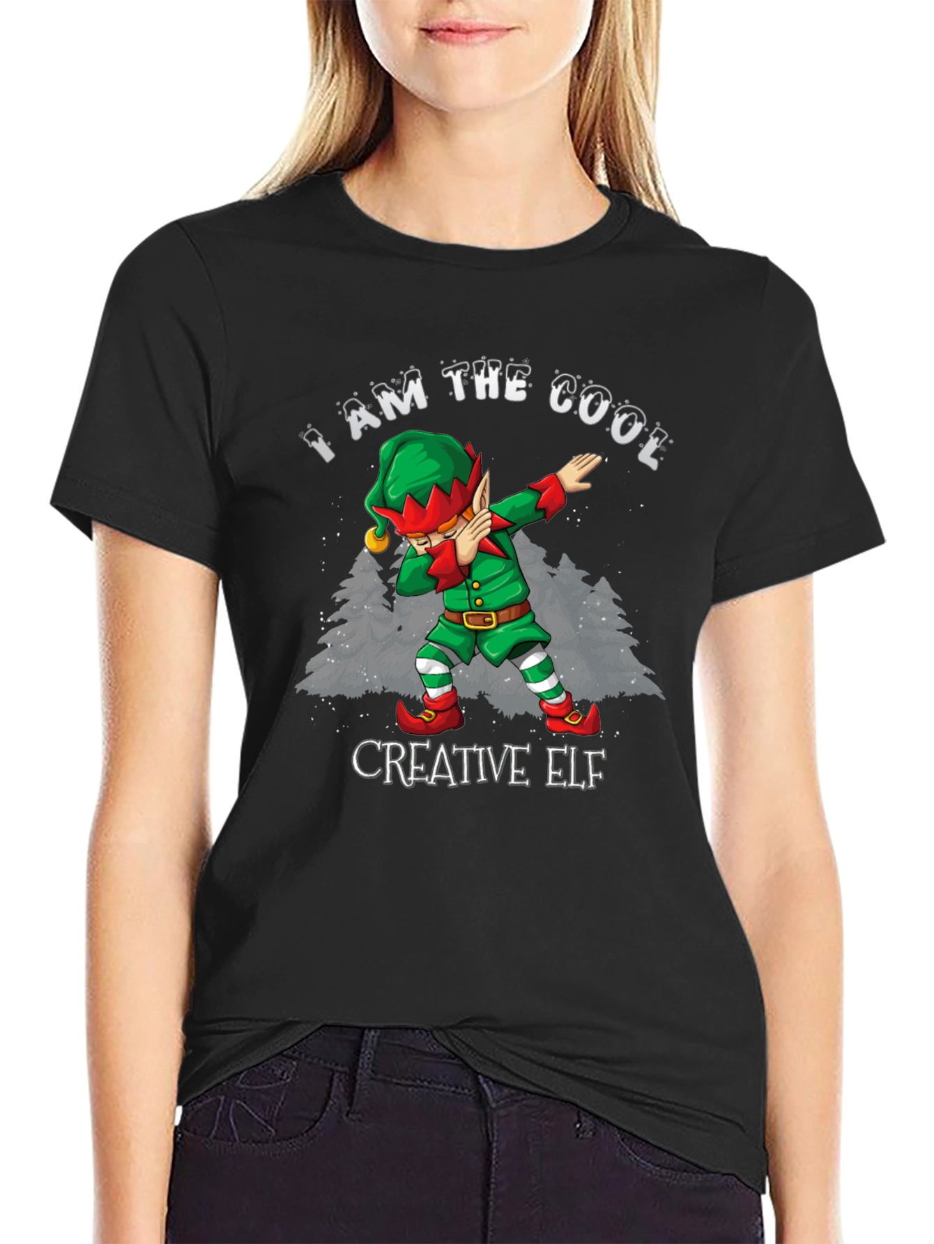 Cool Creative Elf Christmas T-Shirt