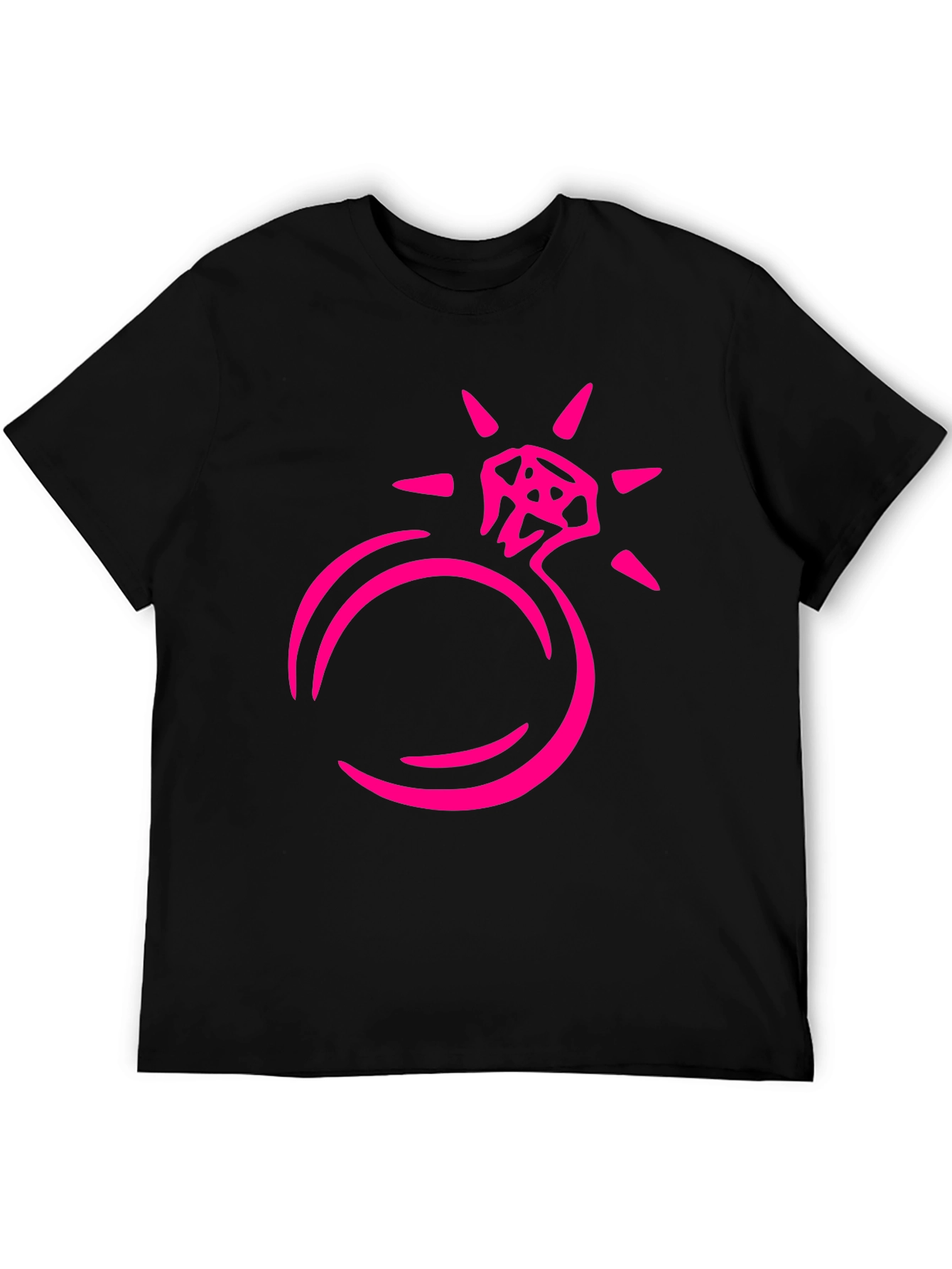 Diamond Ring Graphic Tee - Black