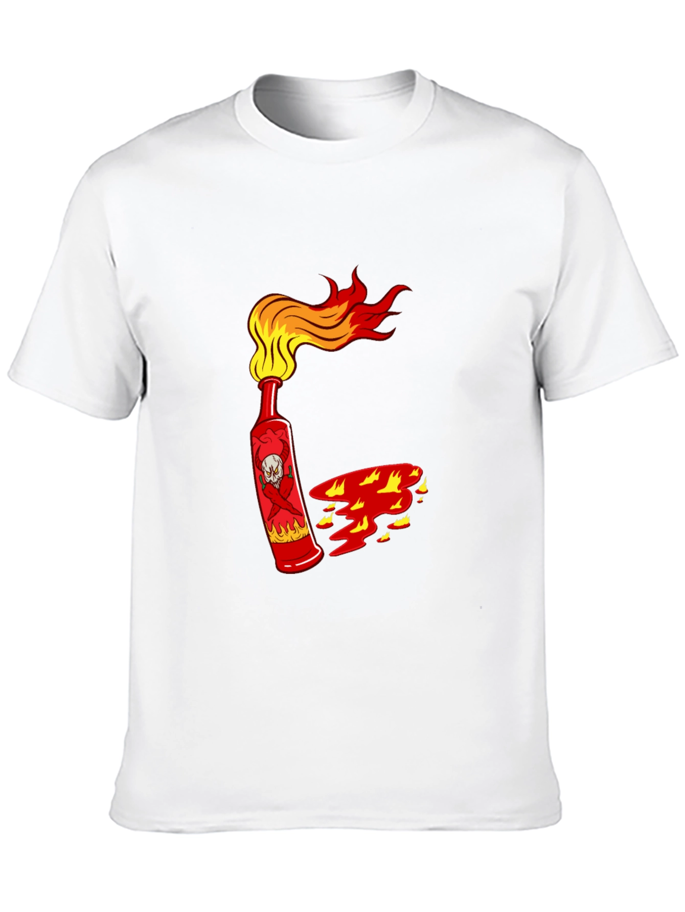Spicy Skull Hot Sauce Black T-Shirt