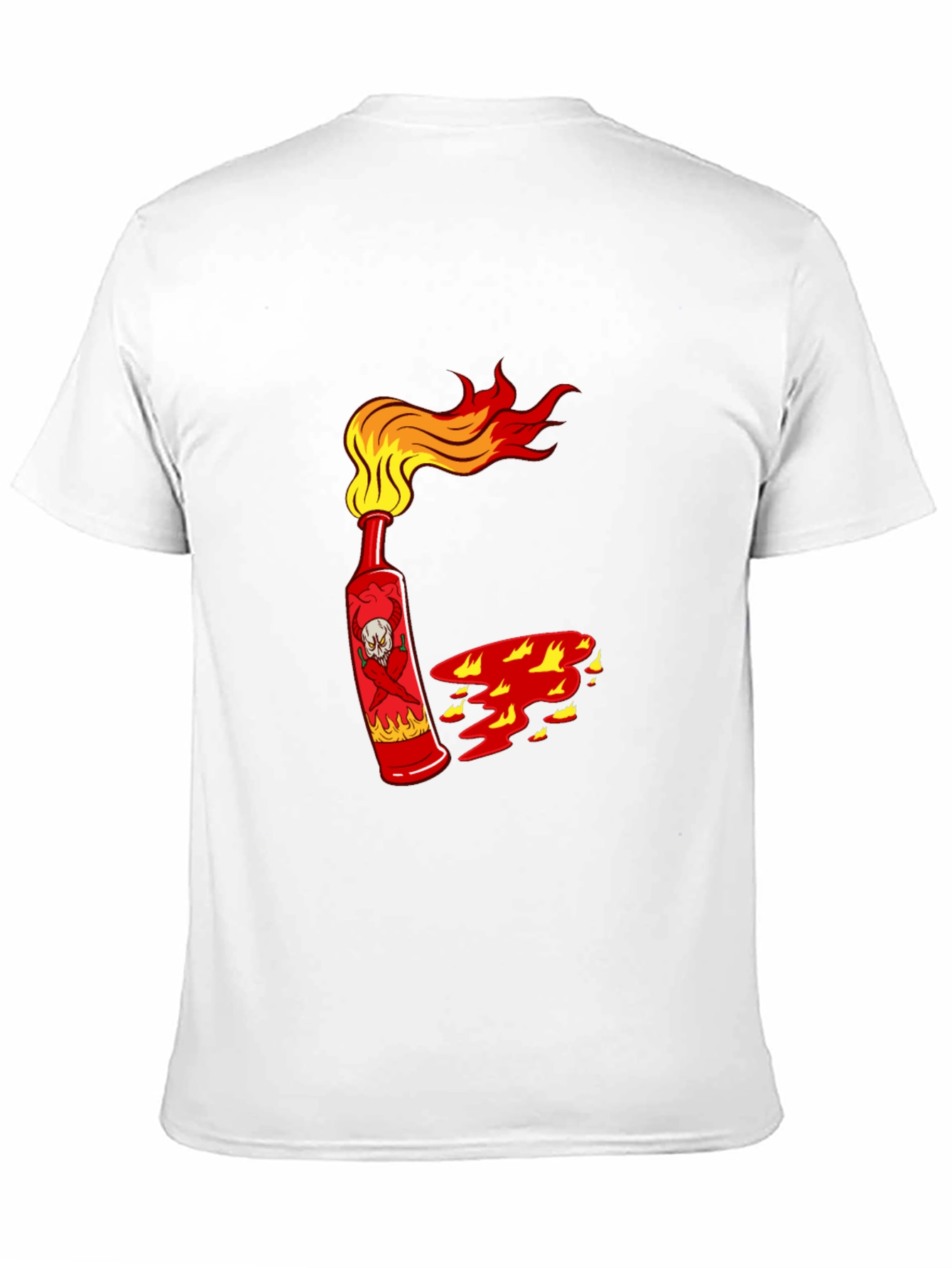 Spicy Skull Hot Sauce Black T-Shirt