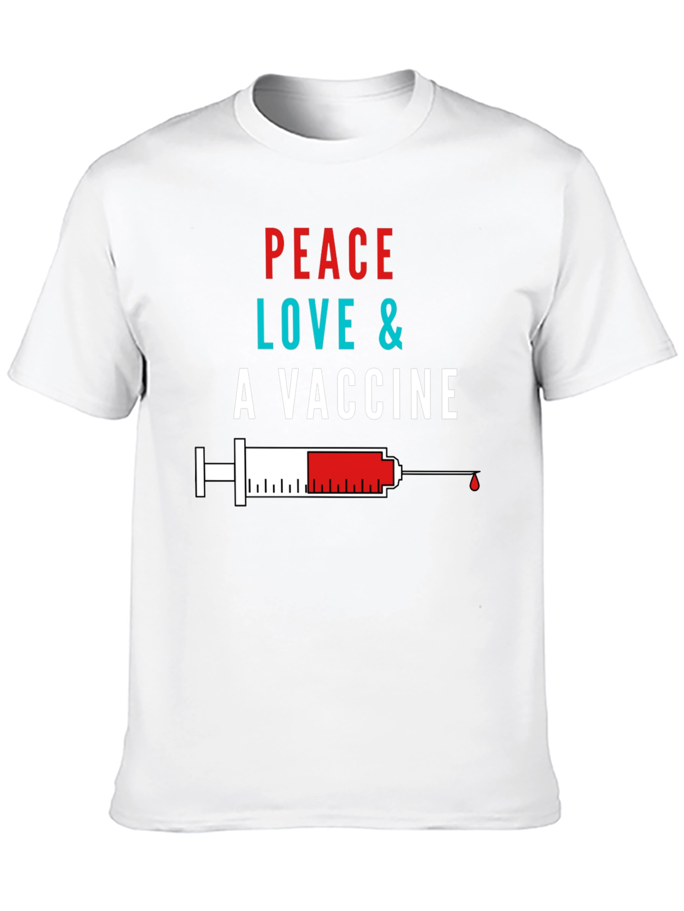 Peace Love & A Vaccine Graphic Tee