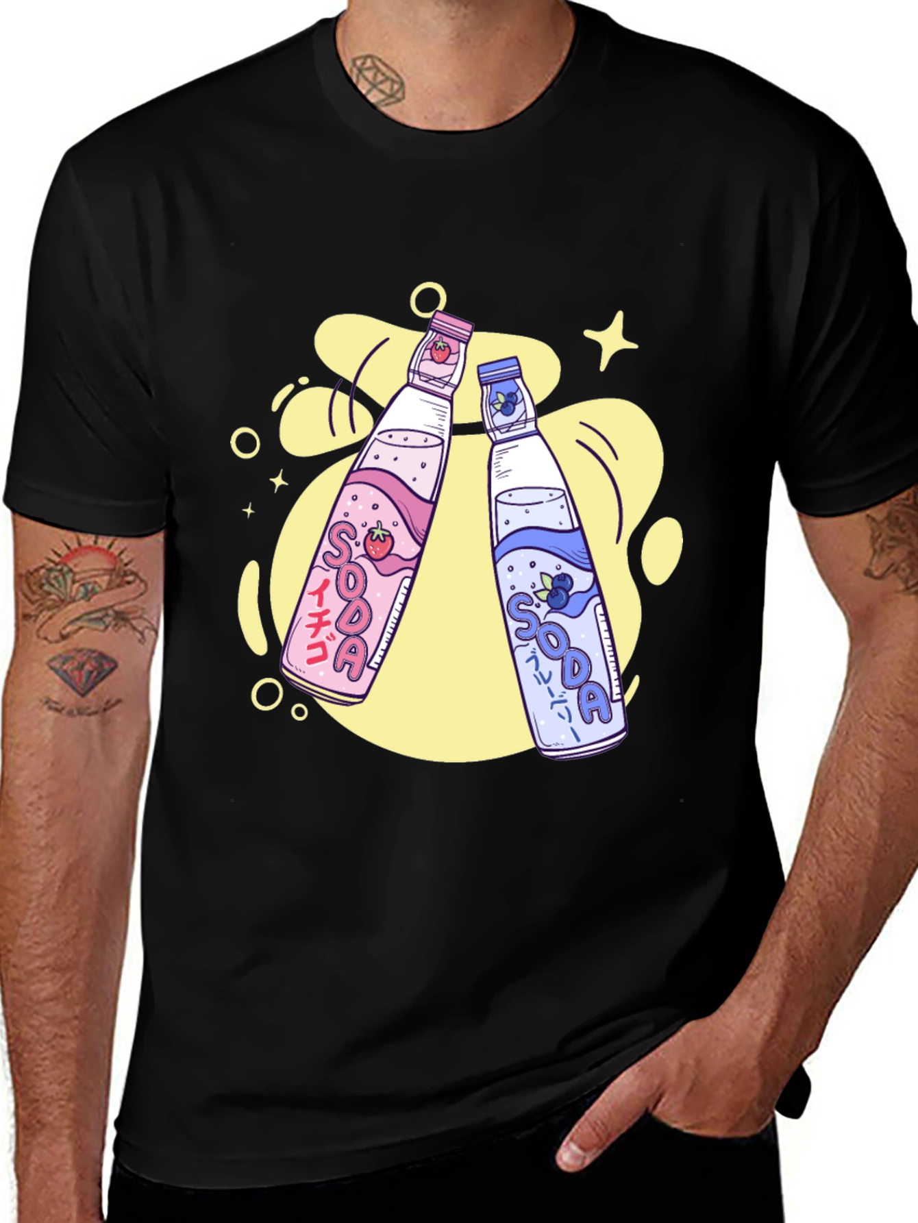 Kawaii Soda Pop Graphic Tee - Unisex