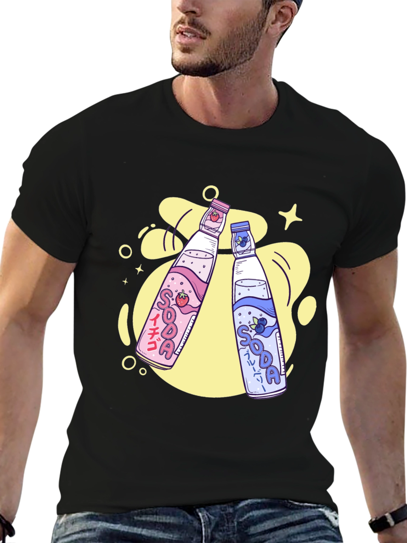 Kawaii Soda Pop Graphic Tee - Unisex