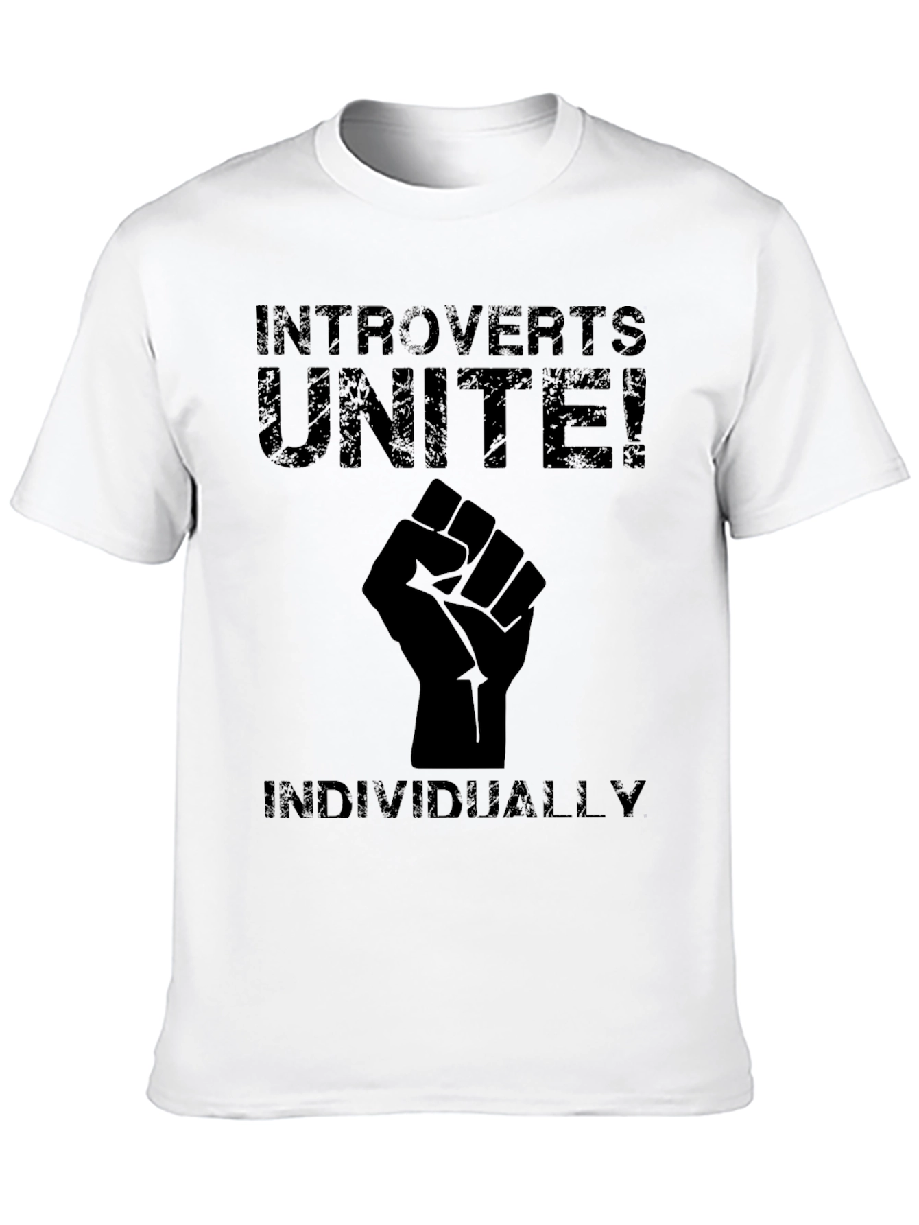 Introverts Unite! T-Shirt - Individually Funny Slogan Tee