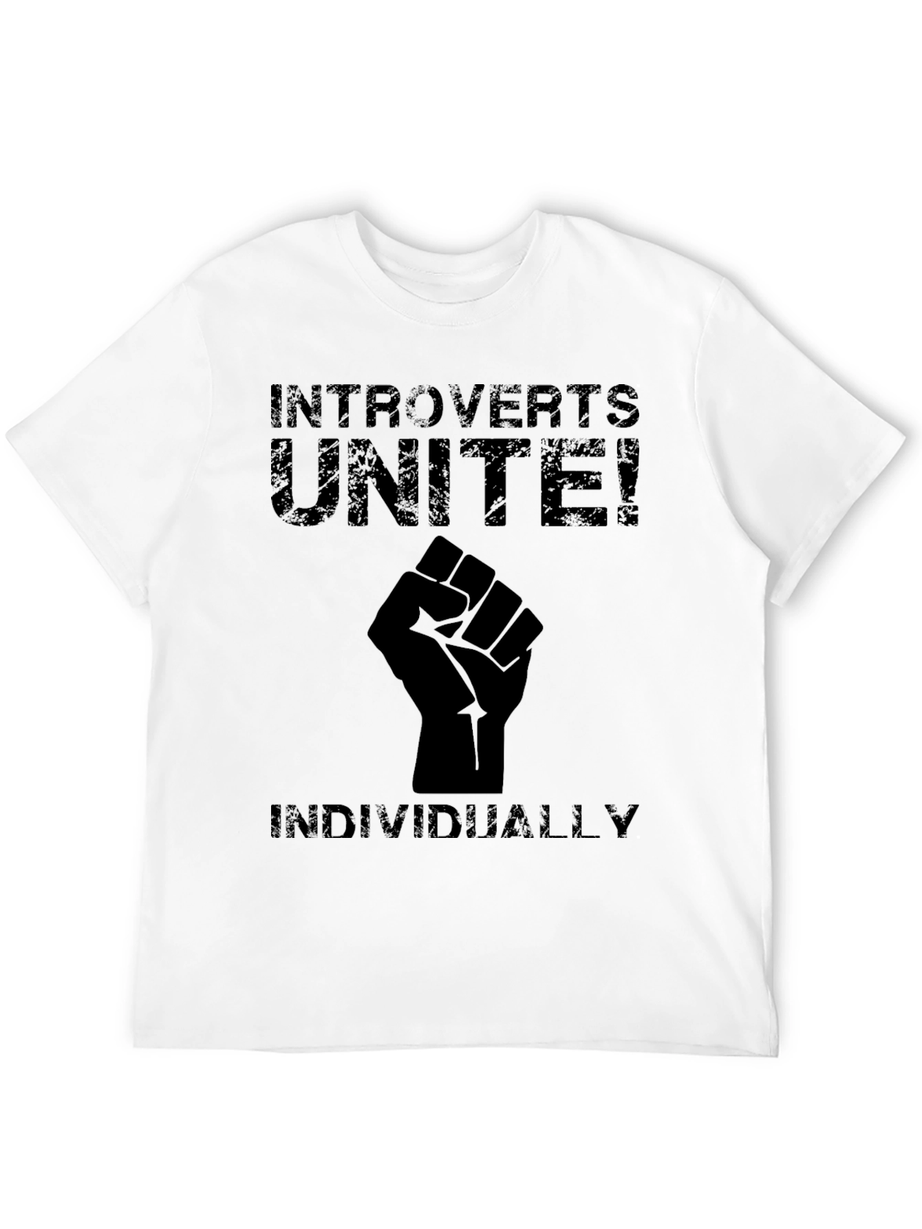 Introverts Unite! T-Shirt - Individually Funny Slogan Tee