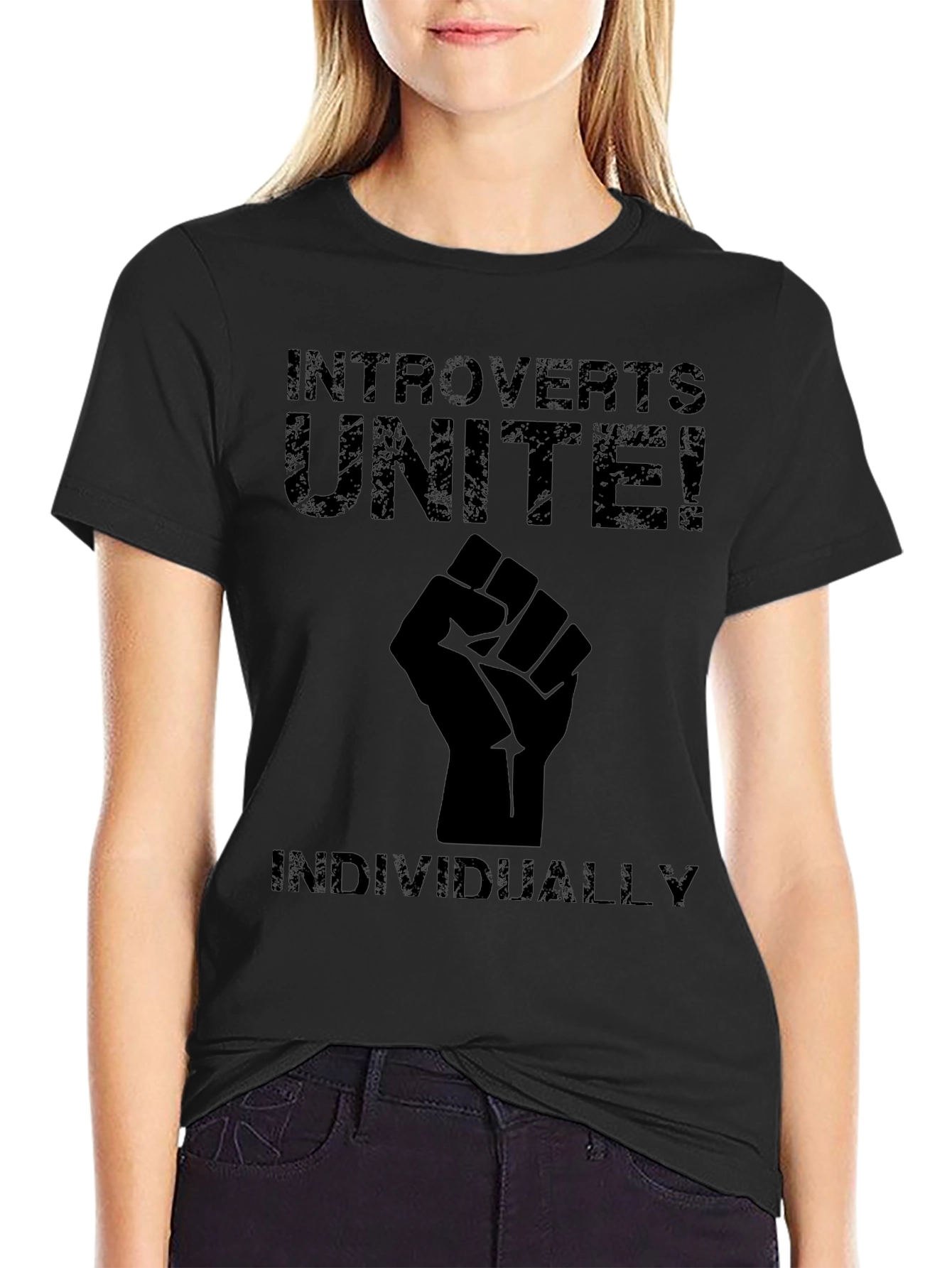 Introverts Unite! T-Shirt - Individually Funny Slogan Tee