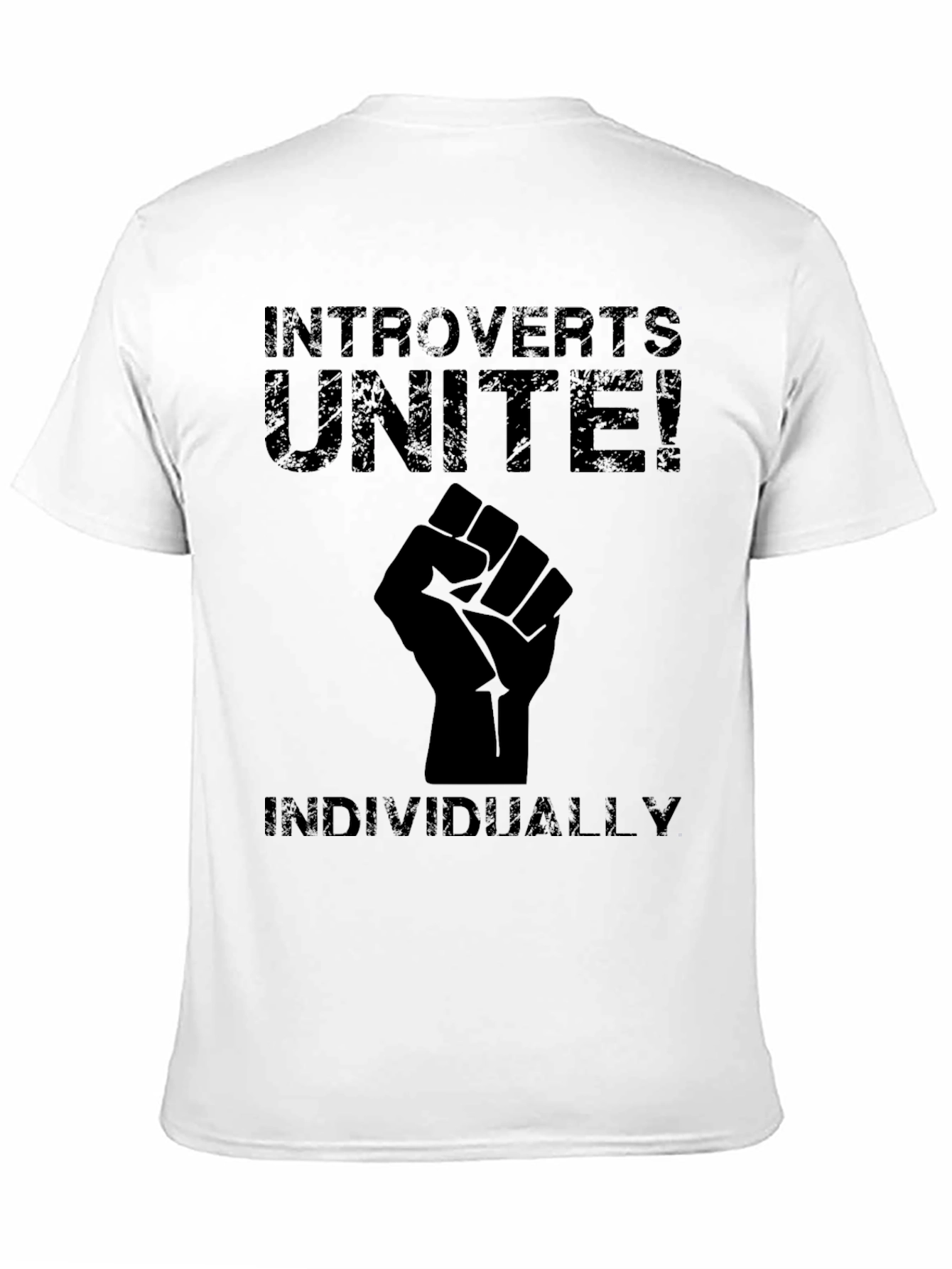 Introverts Unite! T-Shirt - Individually Funny Slogan Tee