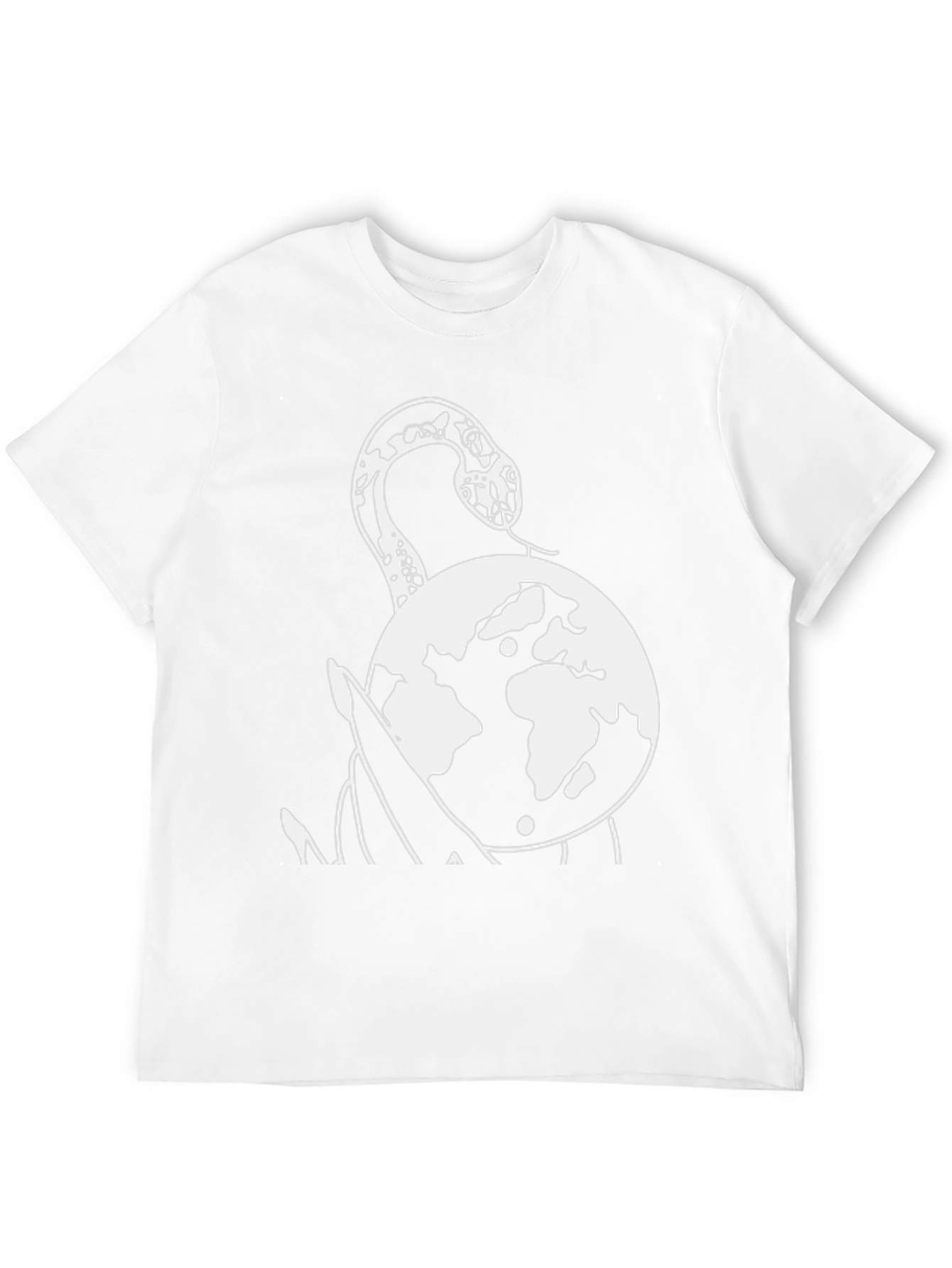 Snake & Globe Graphic Tee - Black