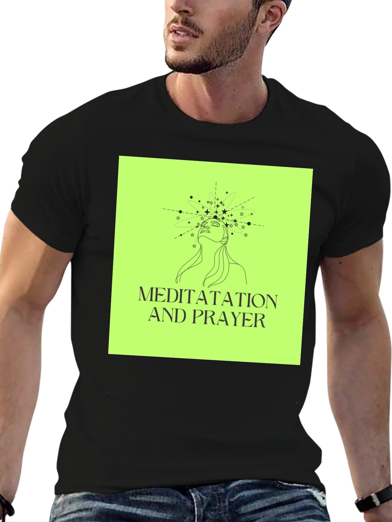 Meditatation and Prayer T-Shirt Spiritual Design