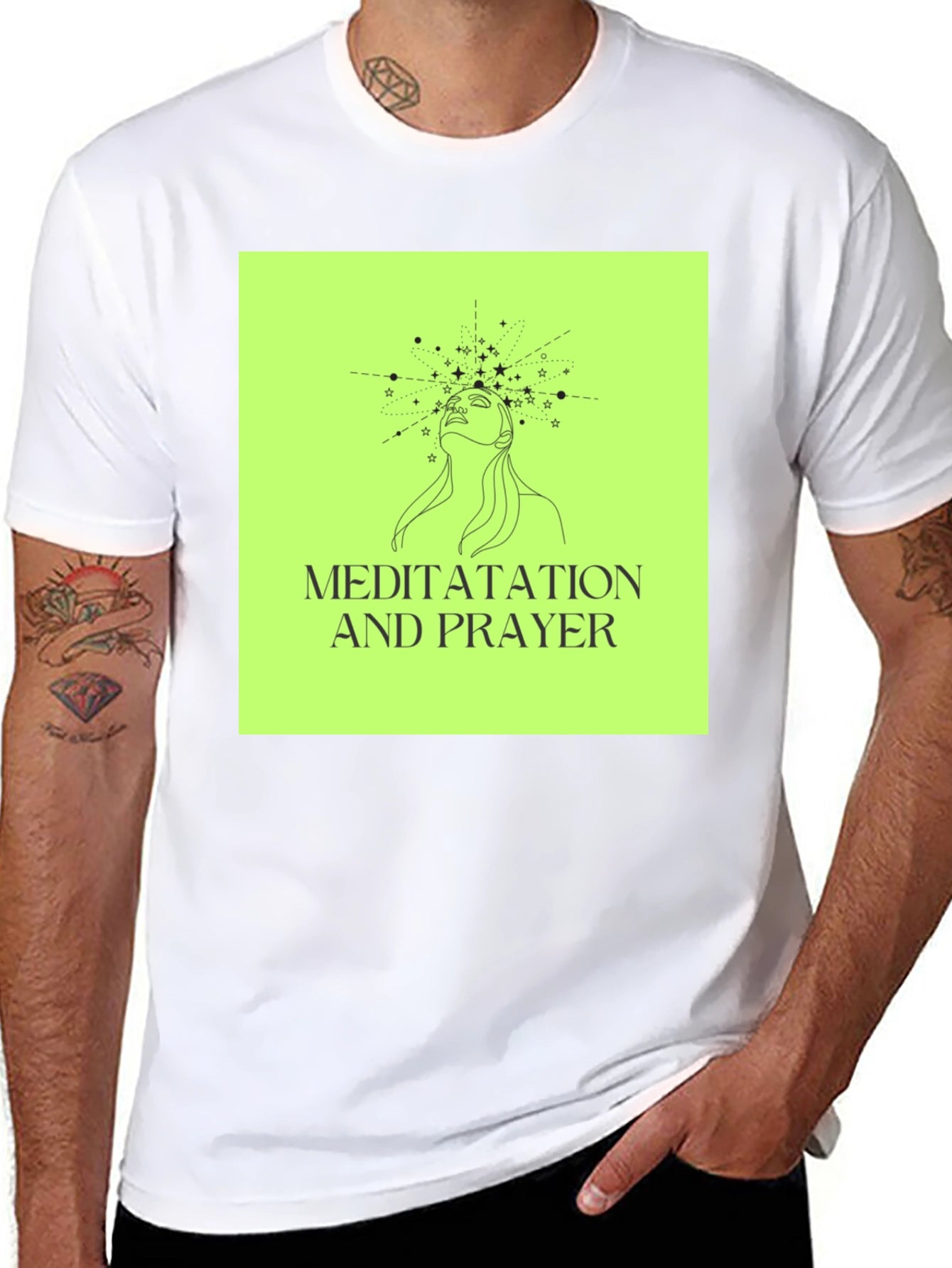 Meditatation and Prayer T-Shirt Spiritual Design