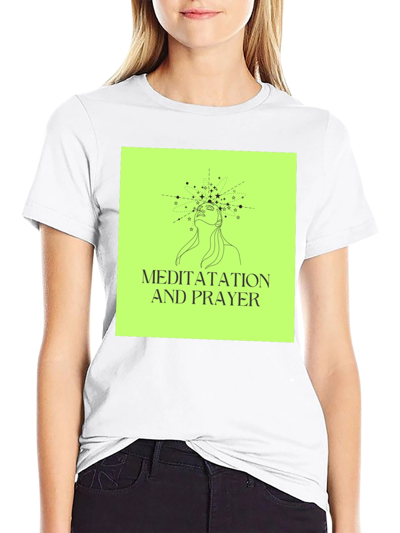 Meditatation and Prayer T-Shirt Spiritual Design