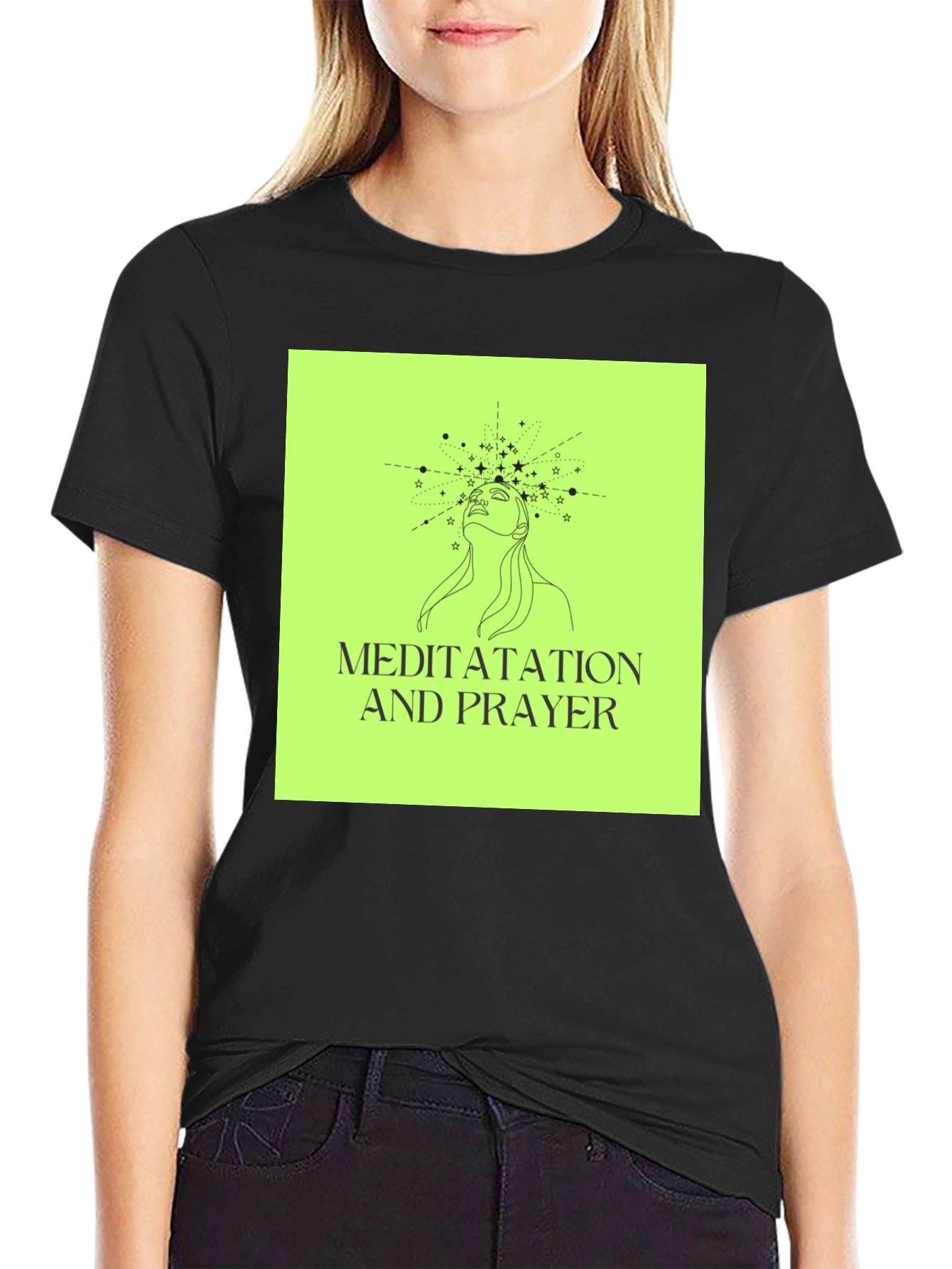 Meditatation and Prayer T-Shirt Spiritual Design