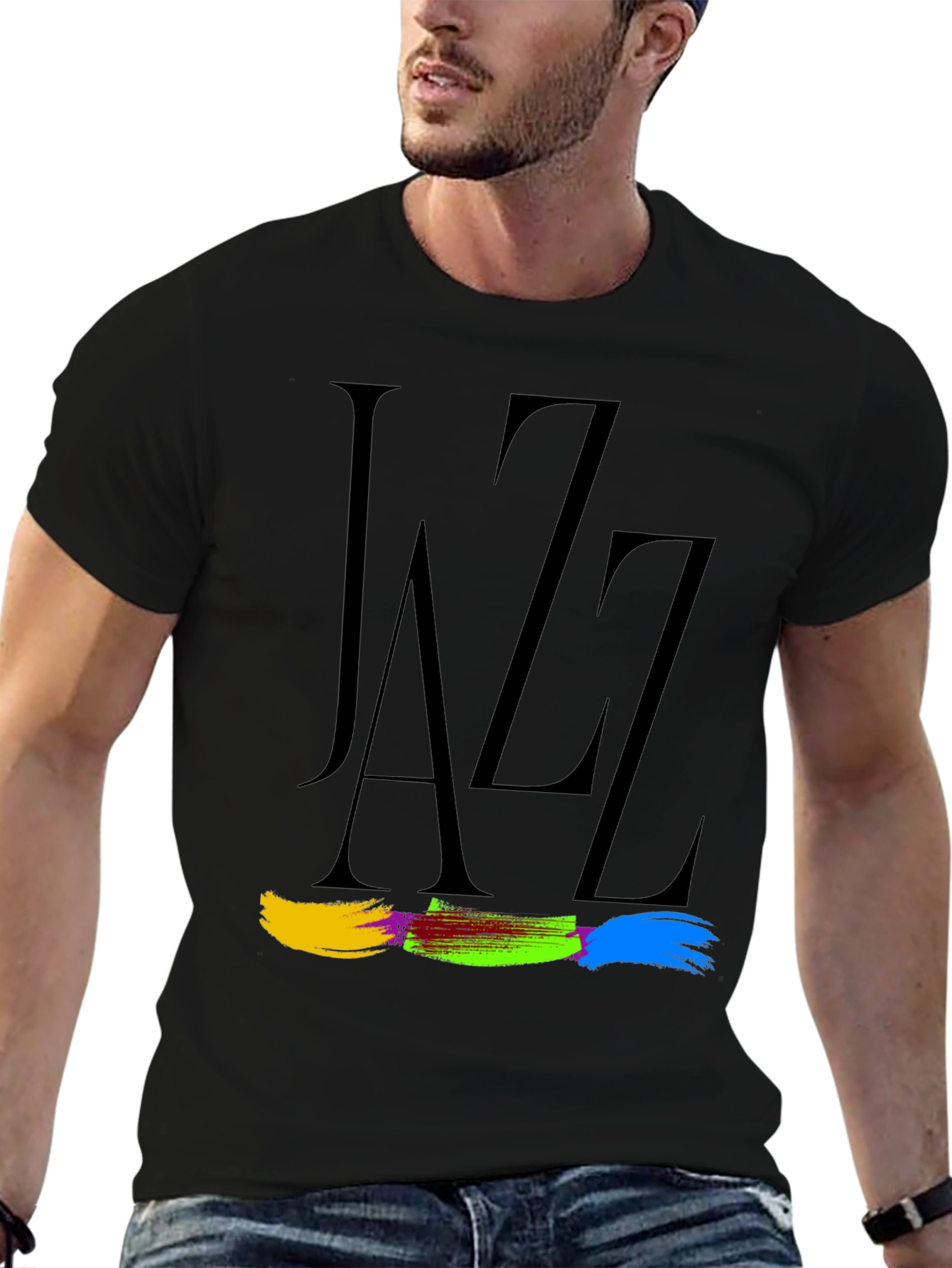 Jazz Typography Graphic Tee - Classic Style