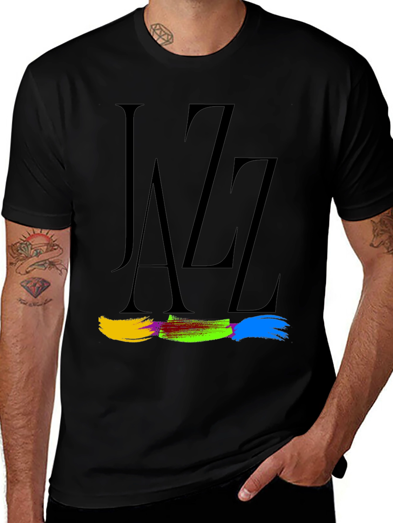 Jazz Typography Graphic Tee - Classic Style