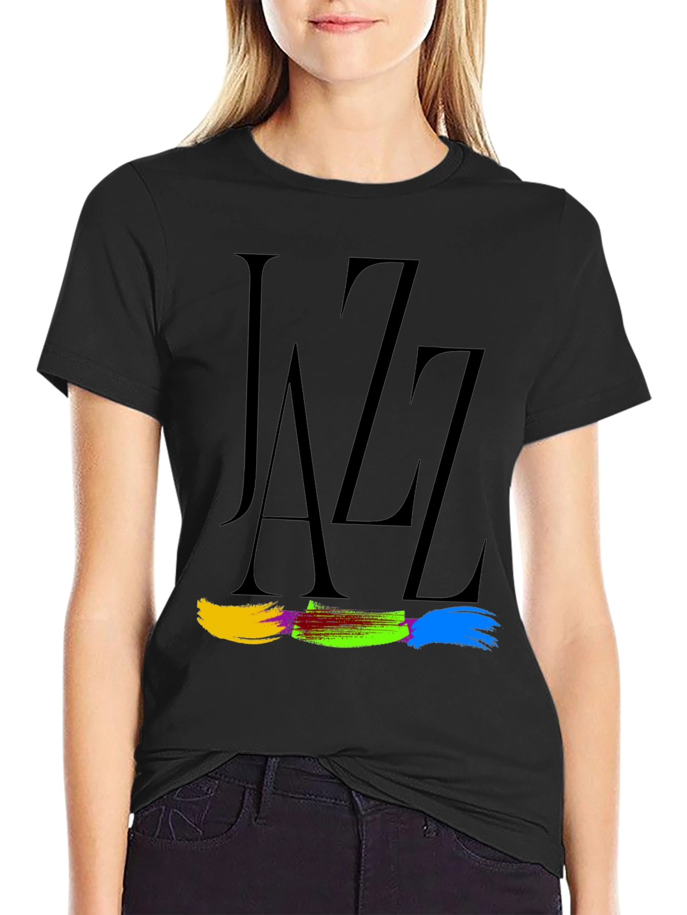 Jazz Typography Graphic Tee - Classic Style
