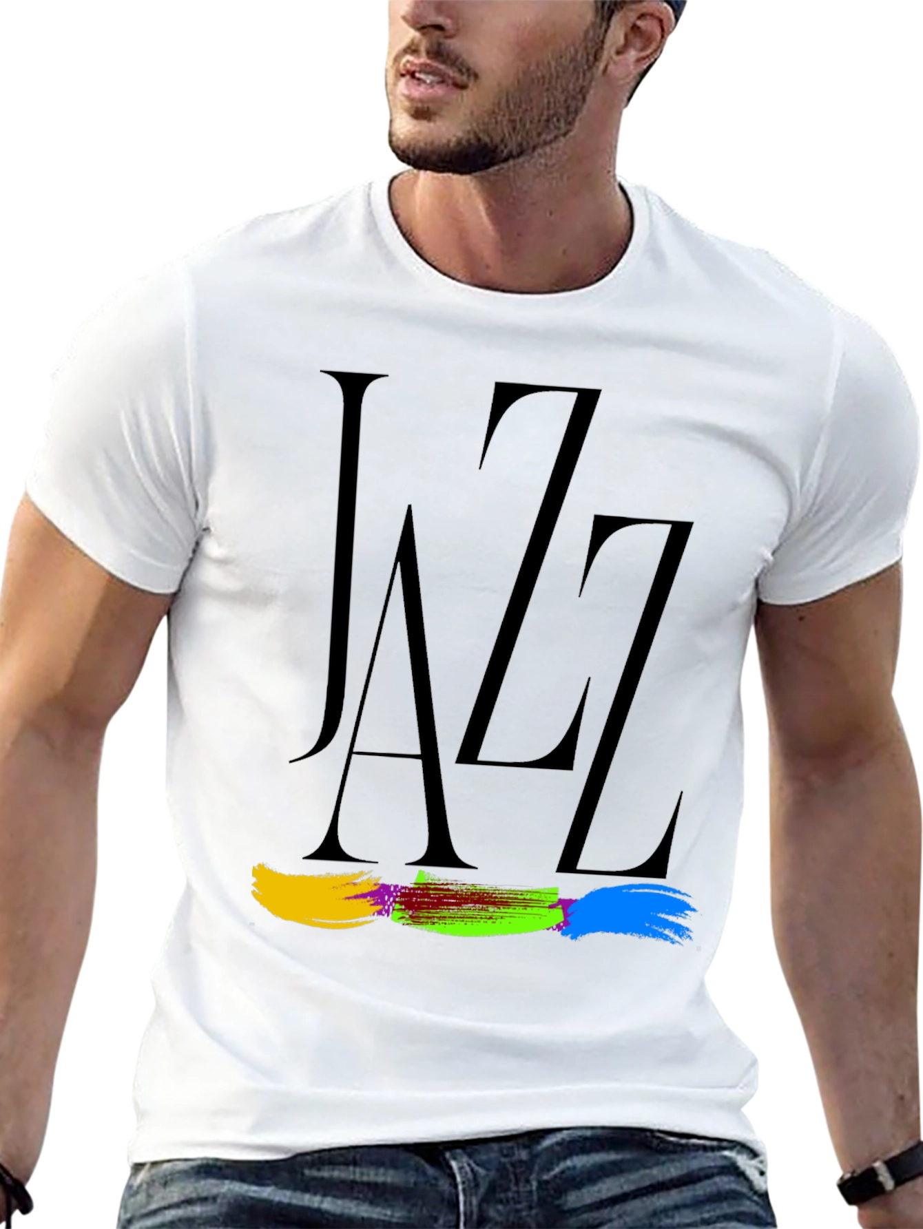 Jazz Typography Graphic Tee - Classic Style
