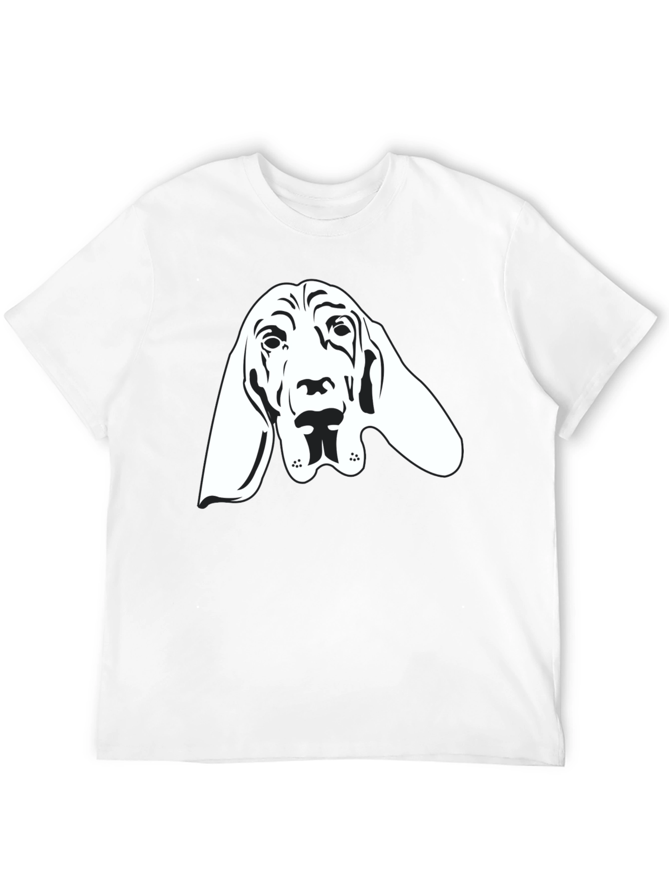 Bloodhound Dog Graphic Tee - Unisex Black T-Shirt