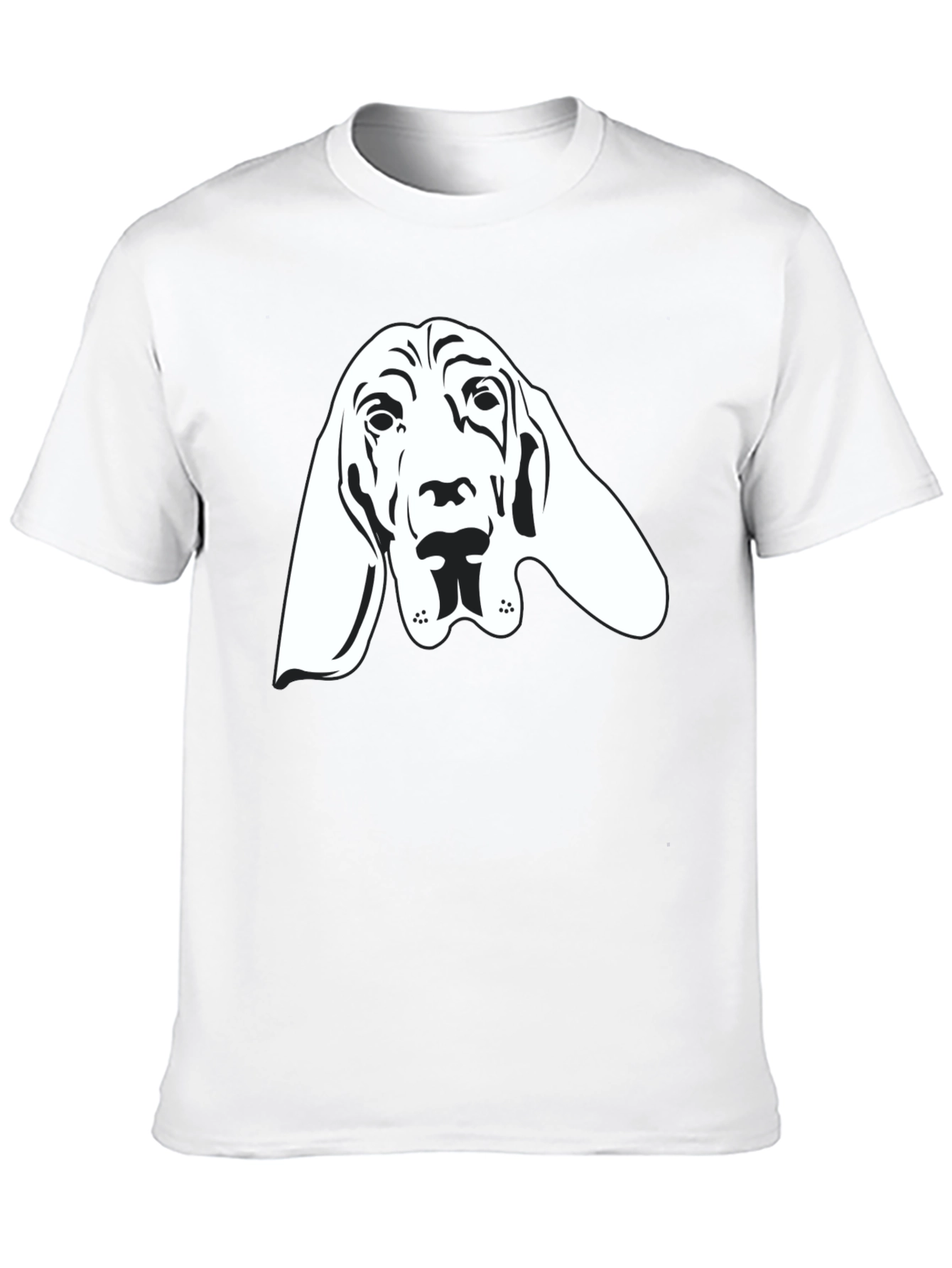 Bloodhound Dog Graphic Tee - Unisex Black T-Shirt
