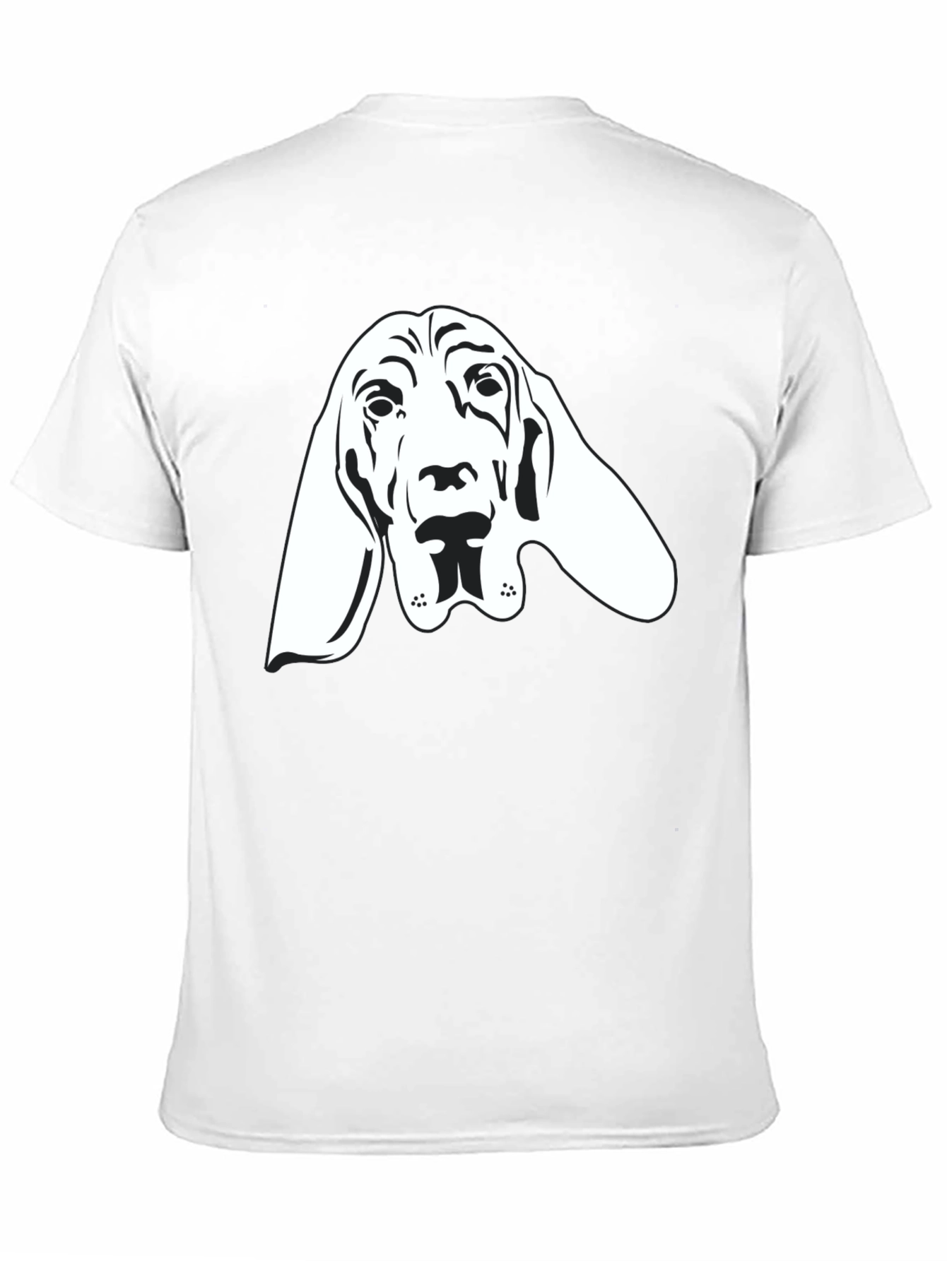 Bloodhound Dog Graphic Tee - Unisex Black T-Shirt