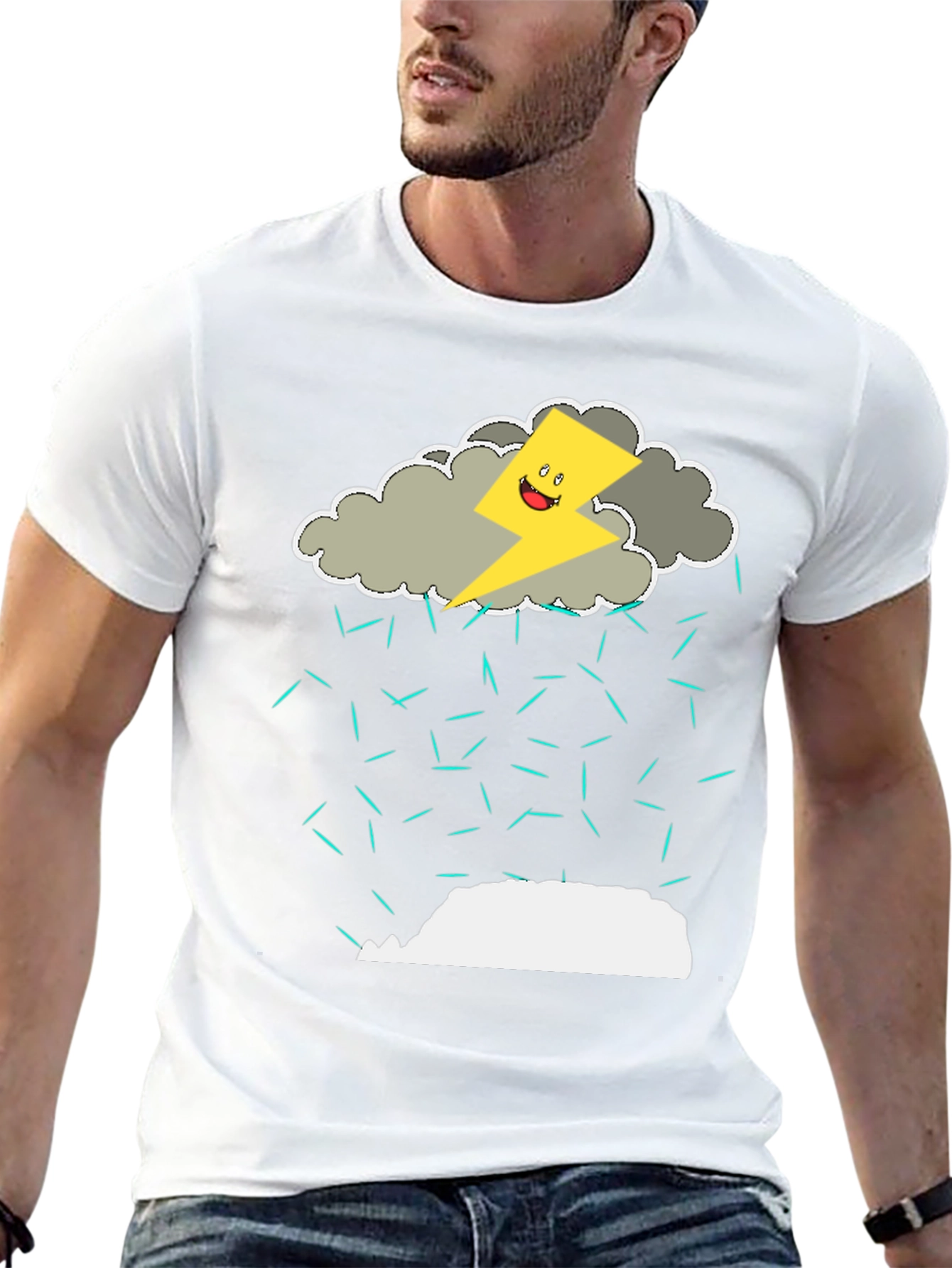 Funny Thunderstorm Graphic T-Shirt