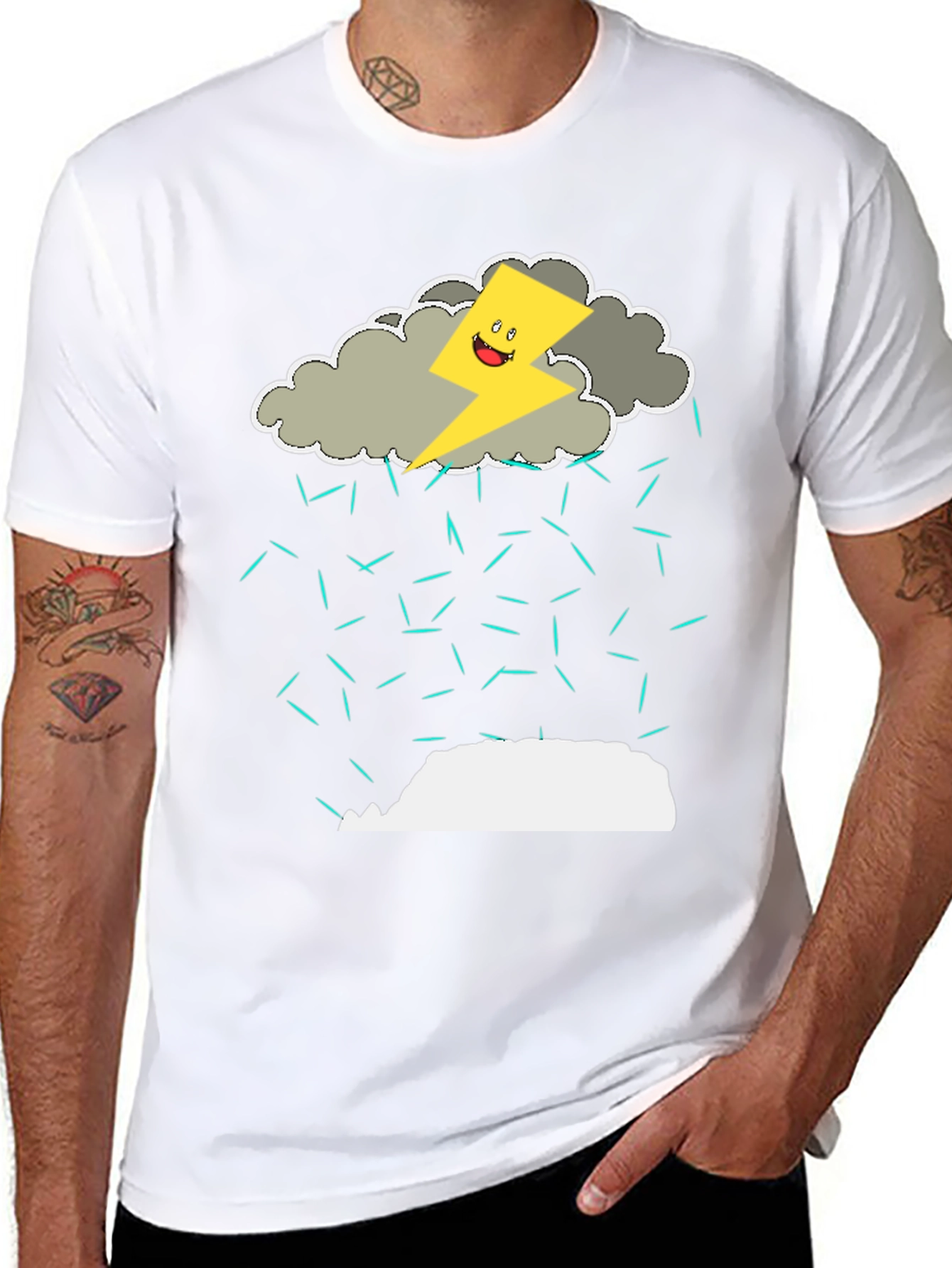 Funny Thunderstorm Graphic T-Shirt