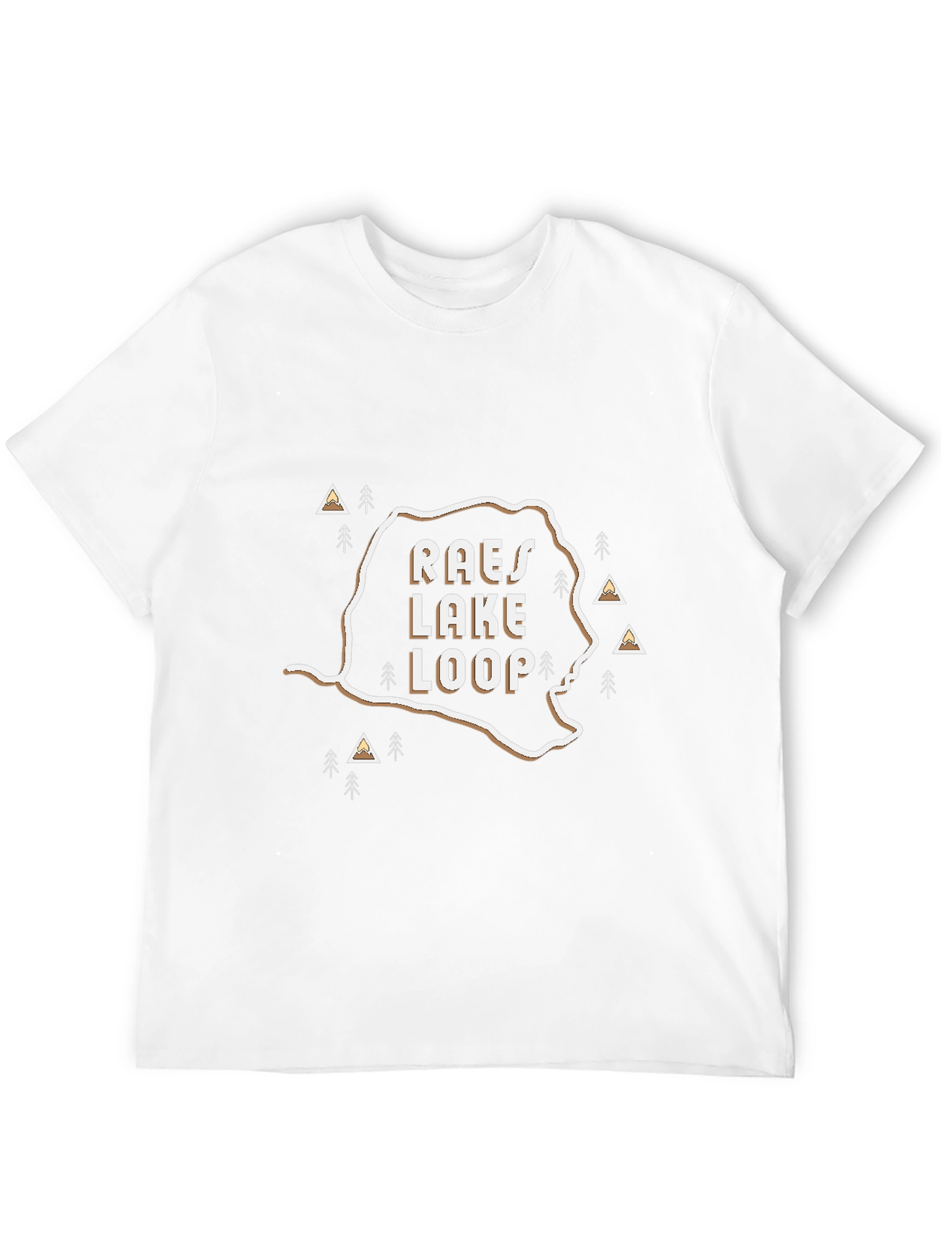 Raes Lake Loop Graphic Tee - Black