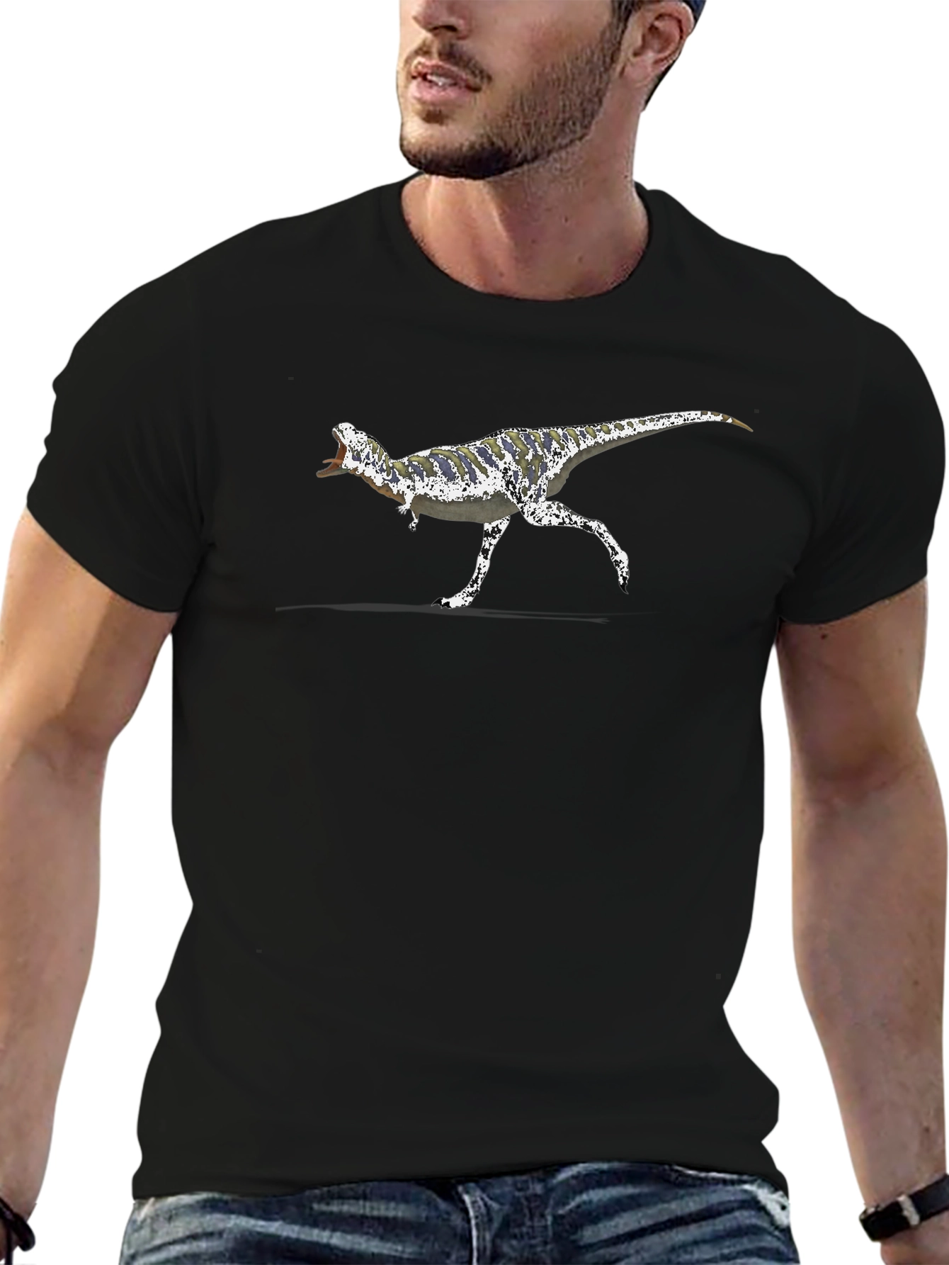 Dinosaur Graphic Black Tee
