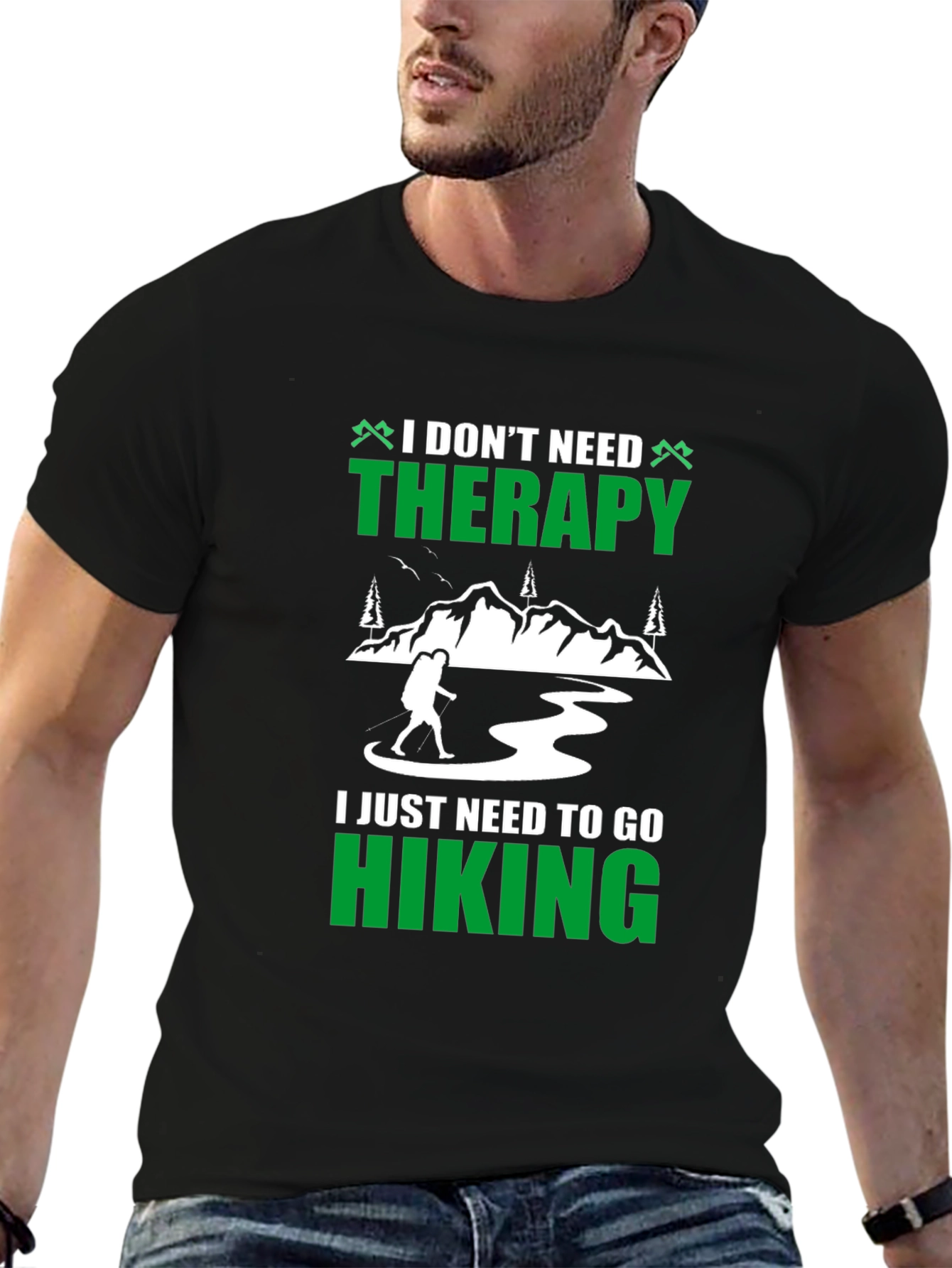 Hiking Therapy T-Shirt - Nature Lover Tee