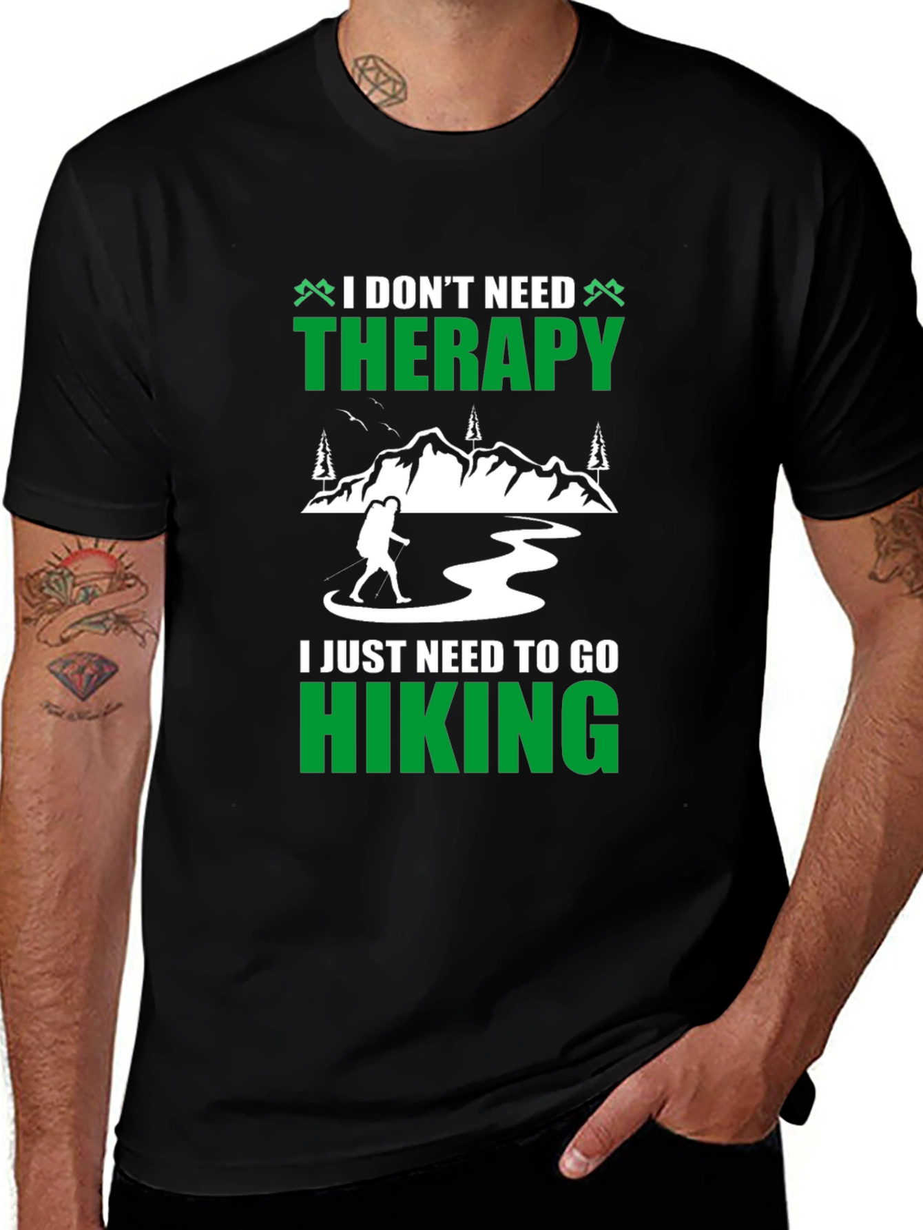 Hiking Therapy T-Shirt - Nature Lover Tee