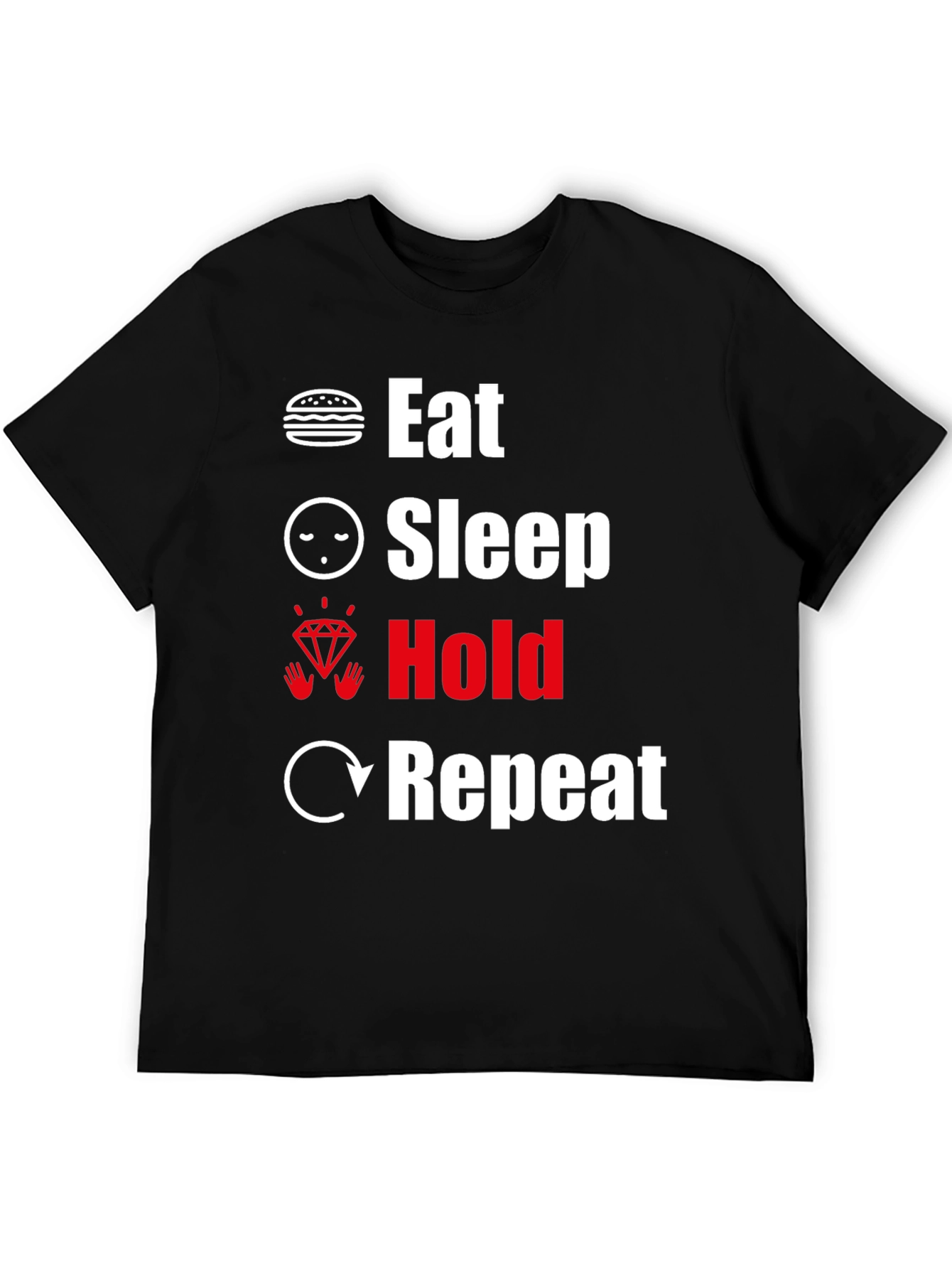 Eat Sleep Hold Repeat Graphic Tee