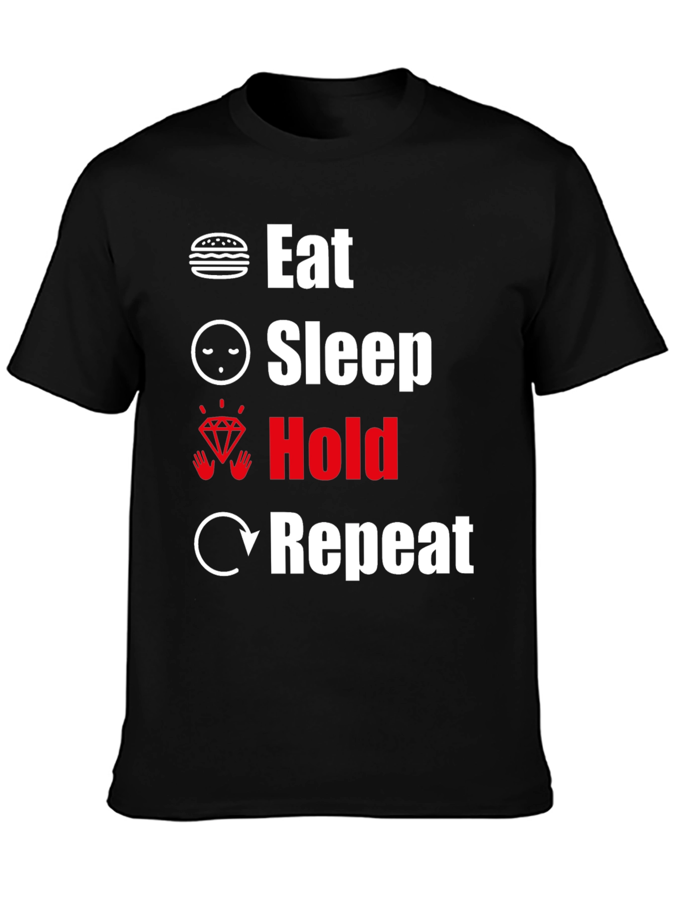 Eat Sleep Hold Repeat Graphic Tee