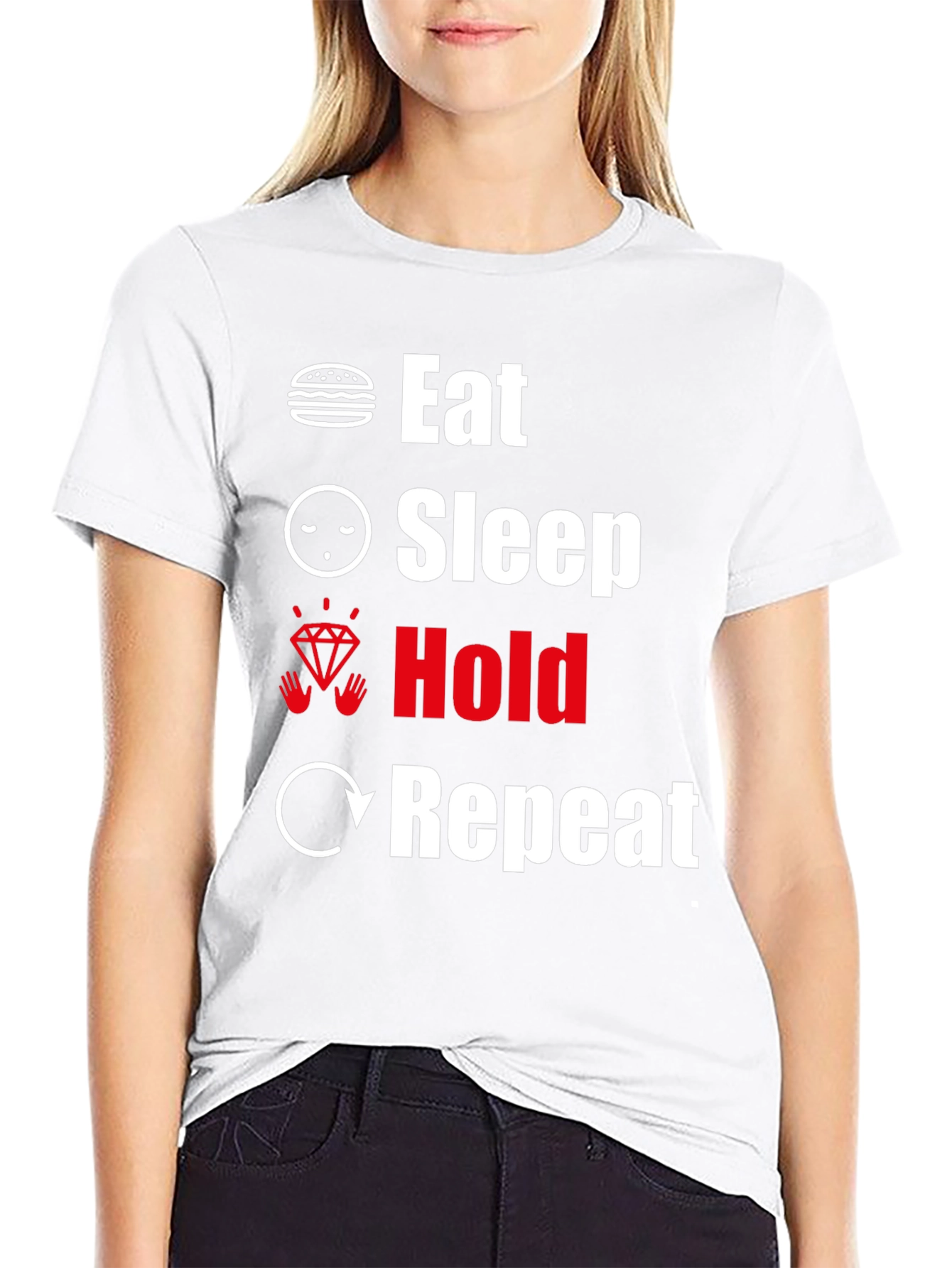 Eat Sleep Hold Repeat Graphic Tee