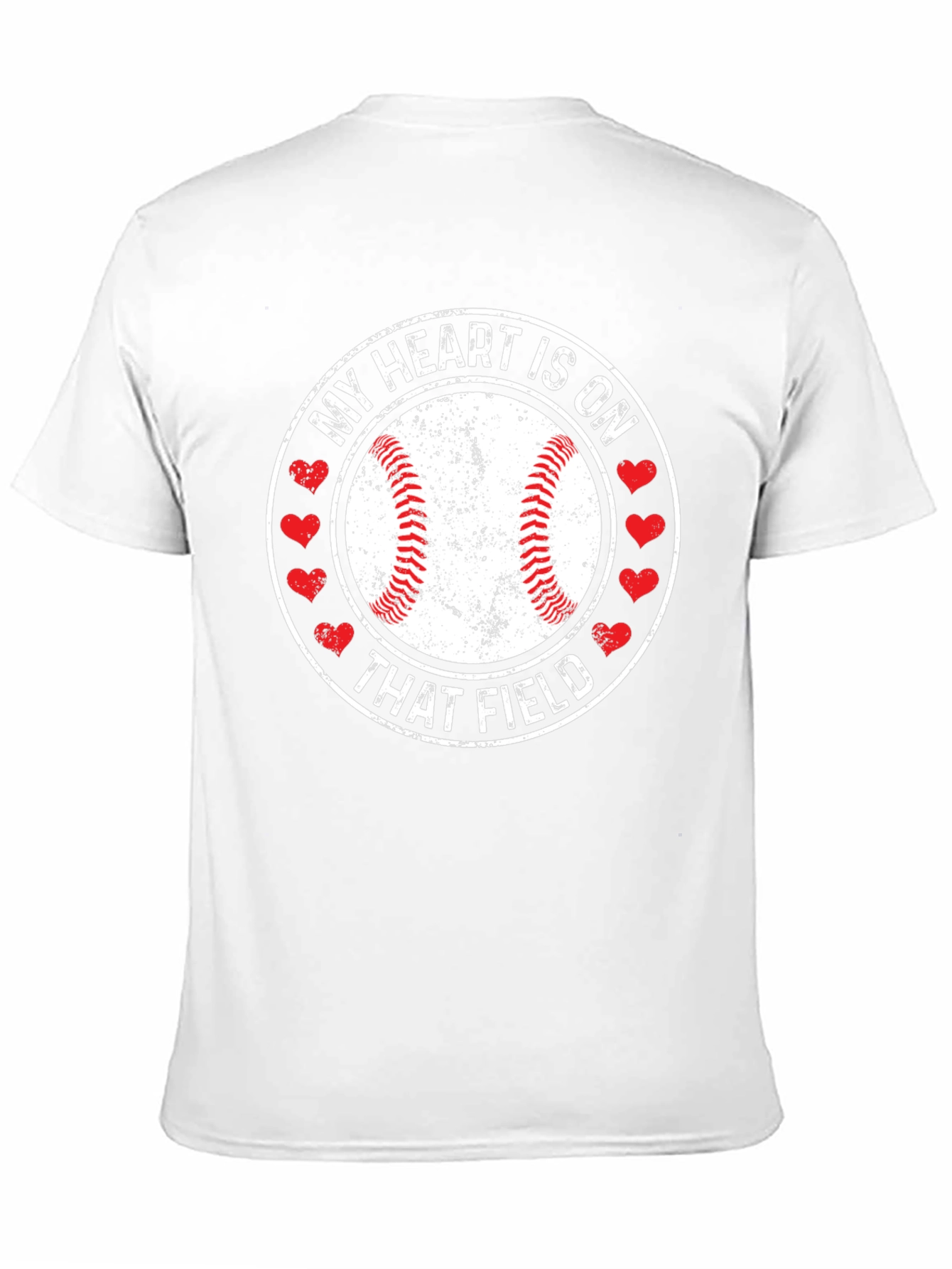Baseball Heart on Field Graphic T-Shirt