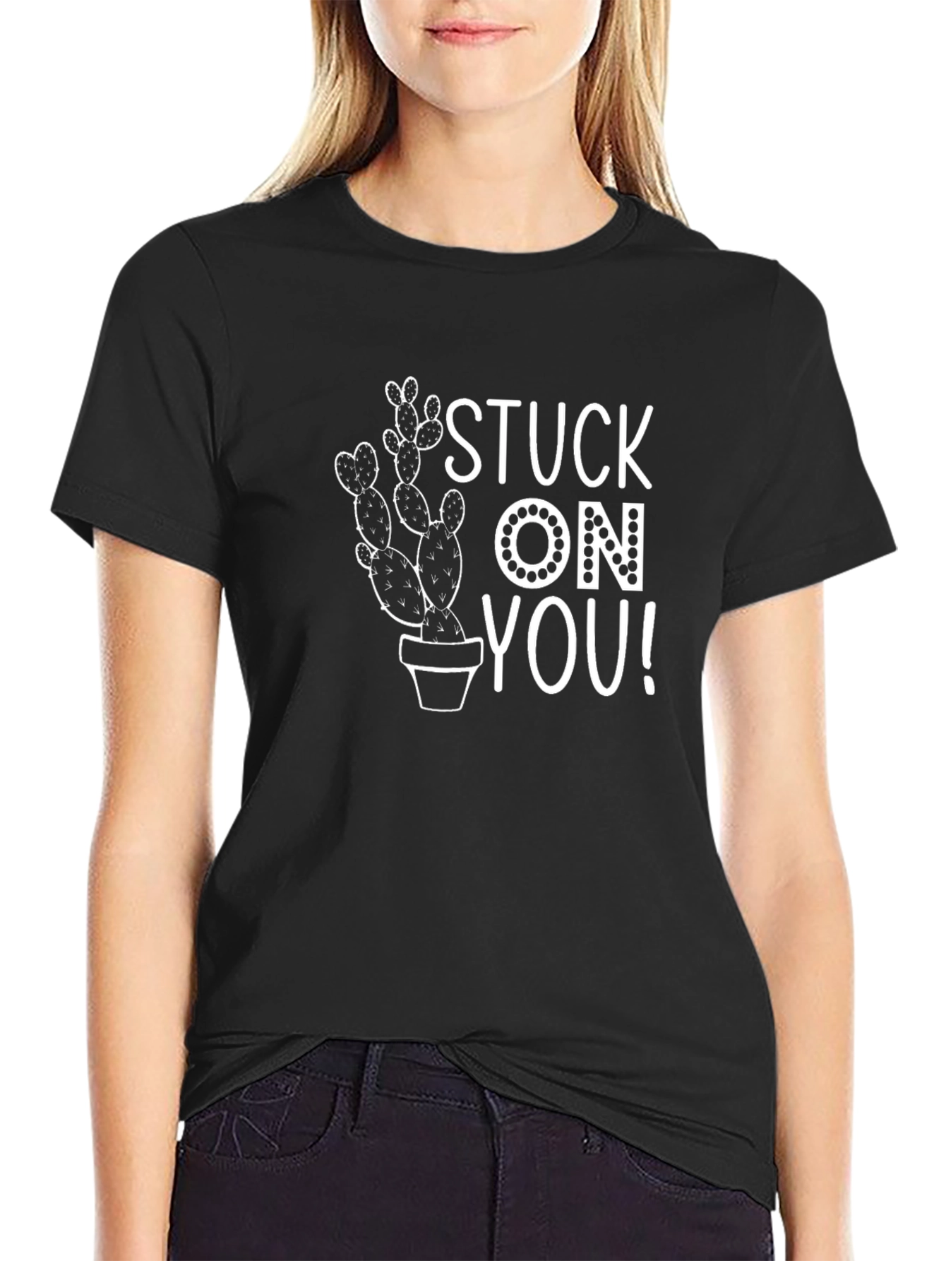 Stuck on You T-Shirt Cactus Tee