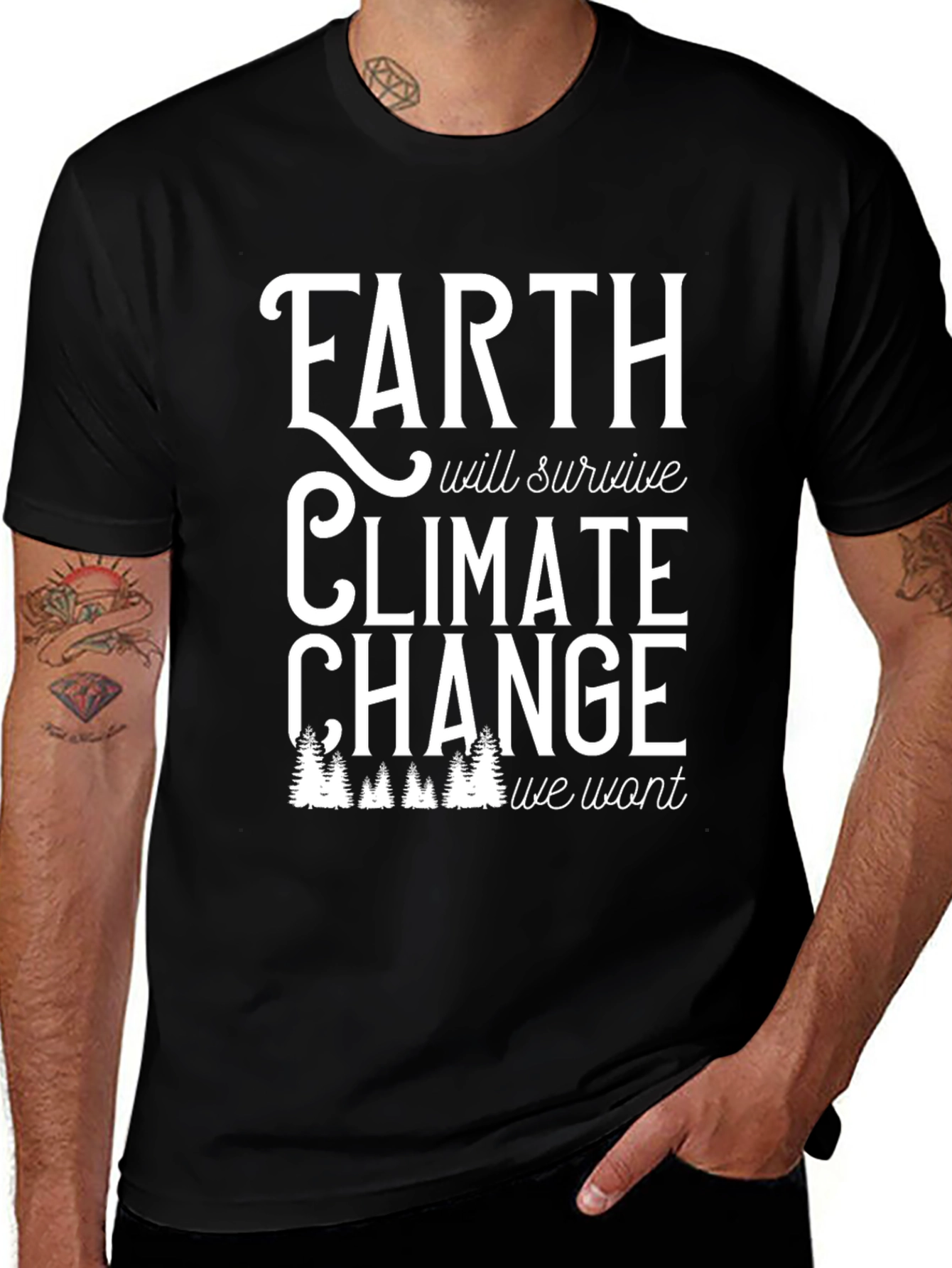 Earth Will Survive Climate Change Graphic Tee
