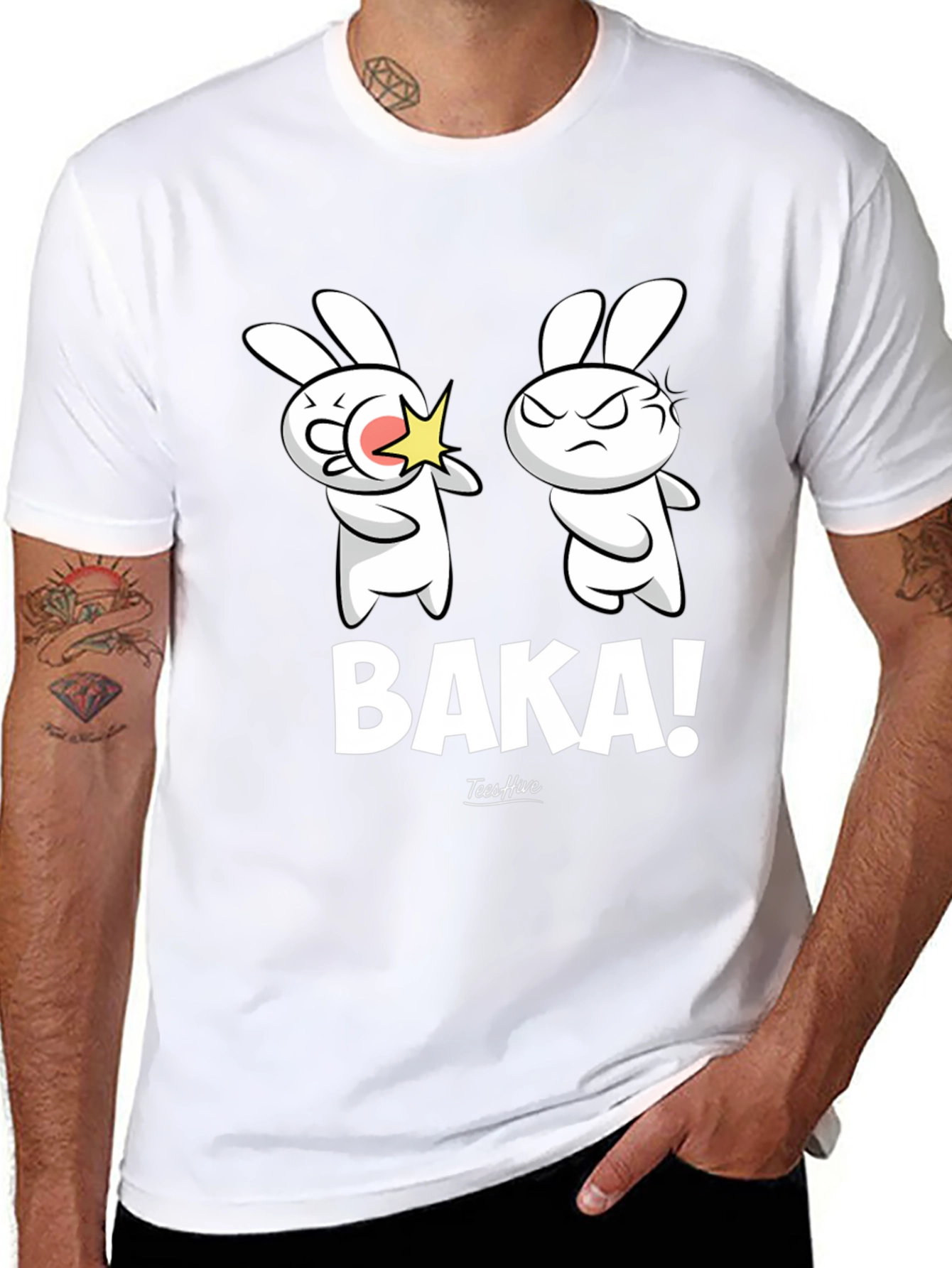 Baka Bunny T-Shirt - Funny Anime Style