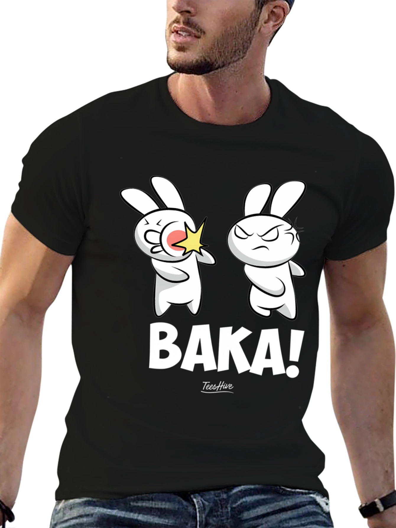Baka Bunny T-Shirt - Funny Anime Style