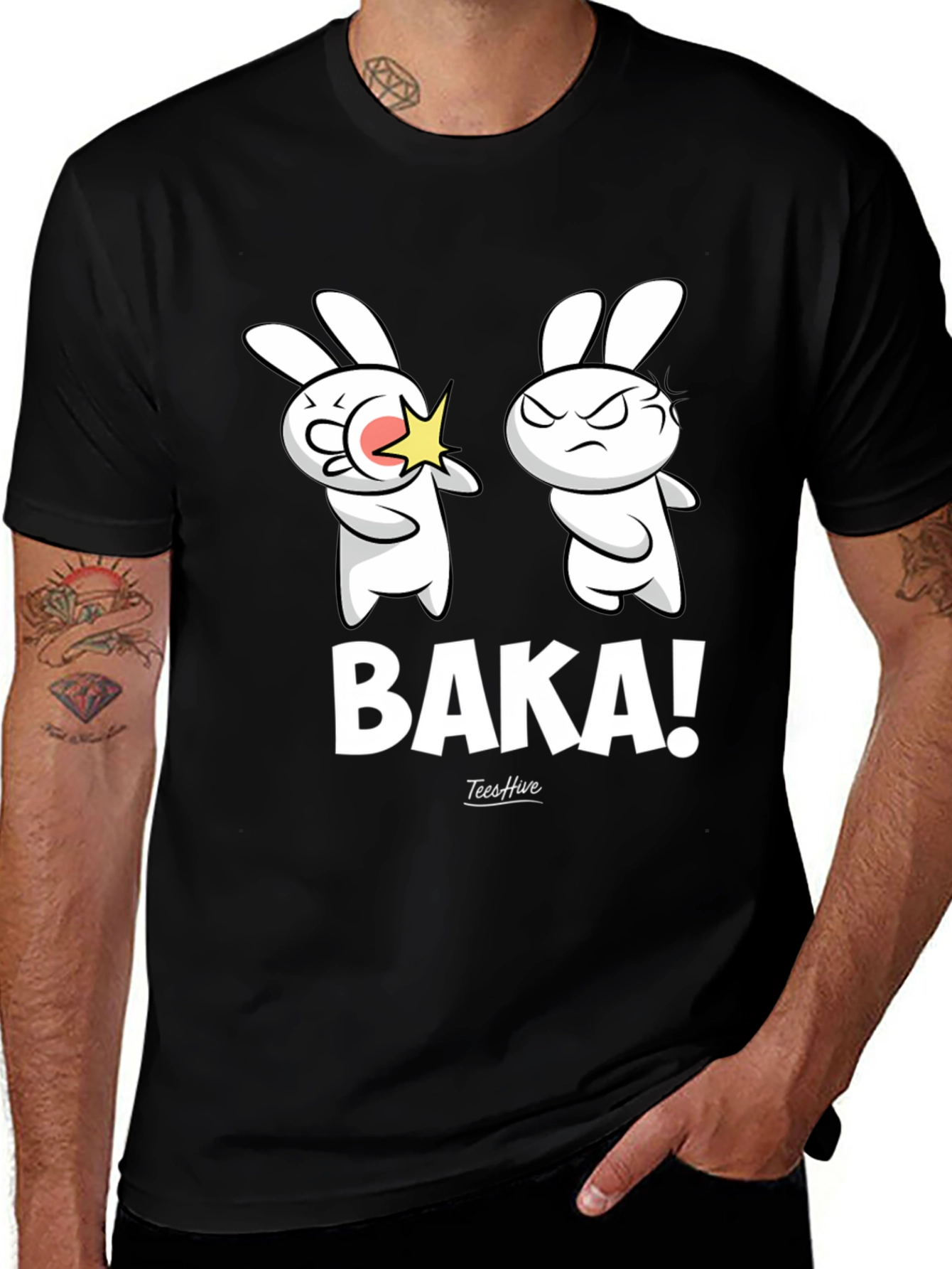Baka Bunny T-Shirt - Funny Anime Style