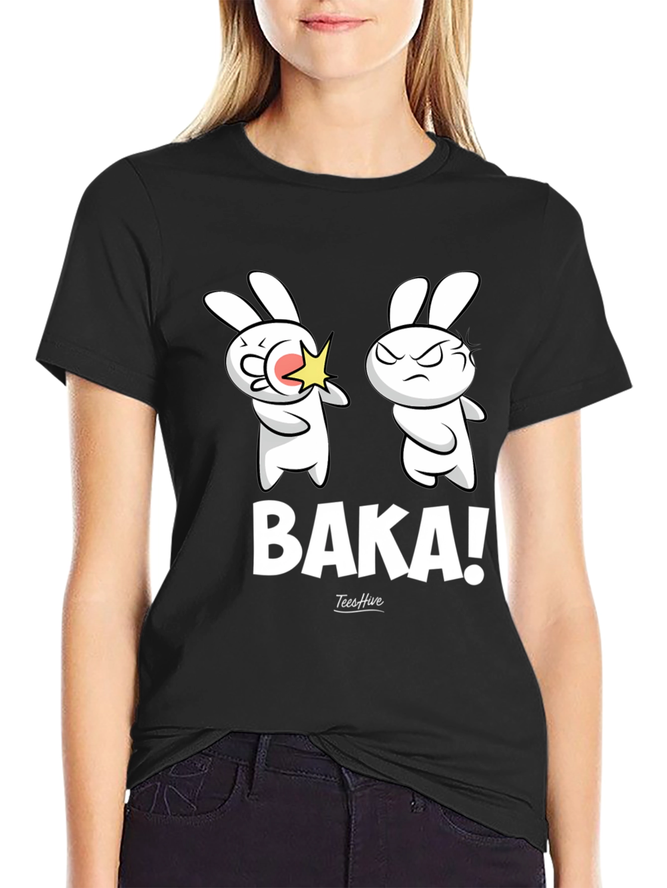 Baka Bunny T-Shirt - Funny Anime Style