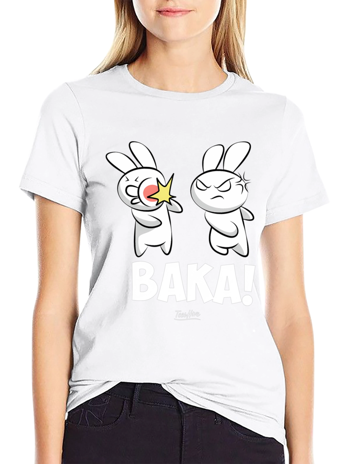 Baka Bunny T-Shirt - Funny Anime Style