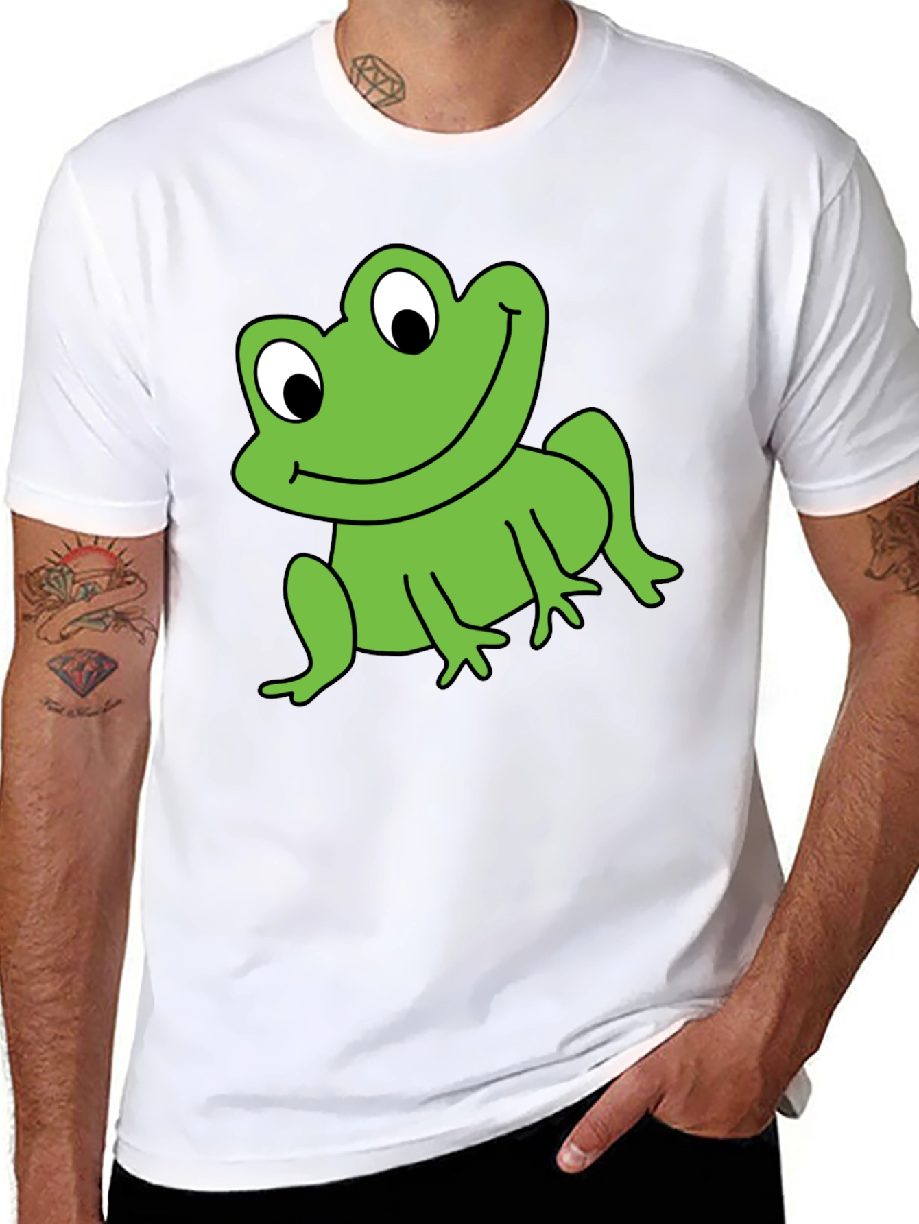 Frog Graphic T-Shirt - Black Fun & Stylish