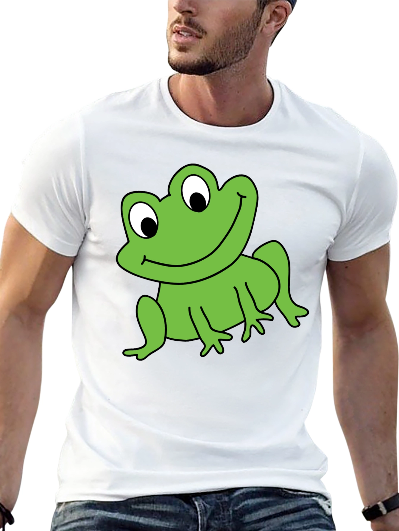 Frog Graphic T-Shirt - Black Fun & Stylish