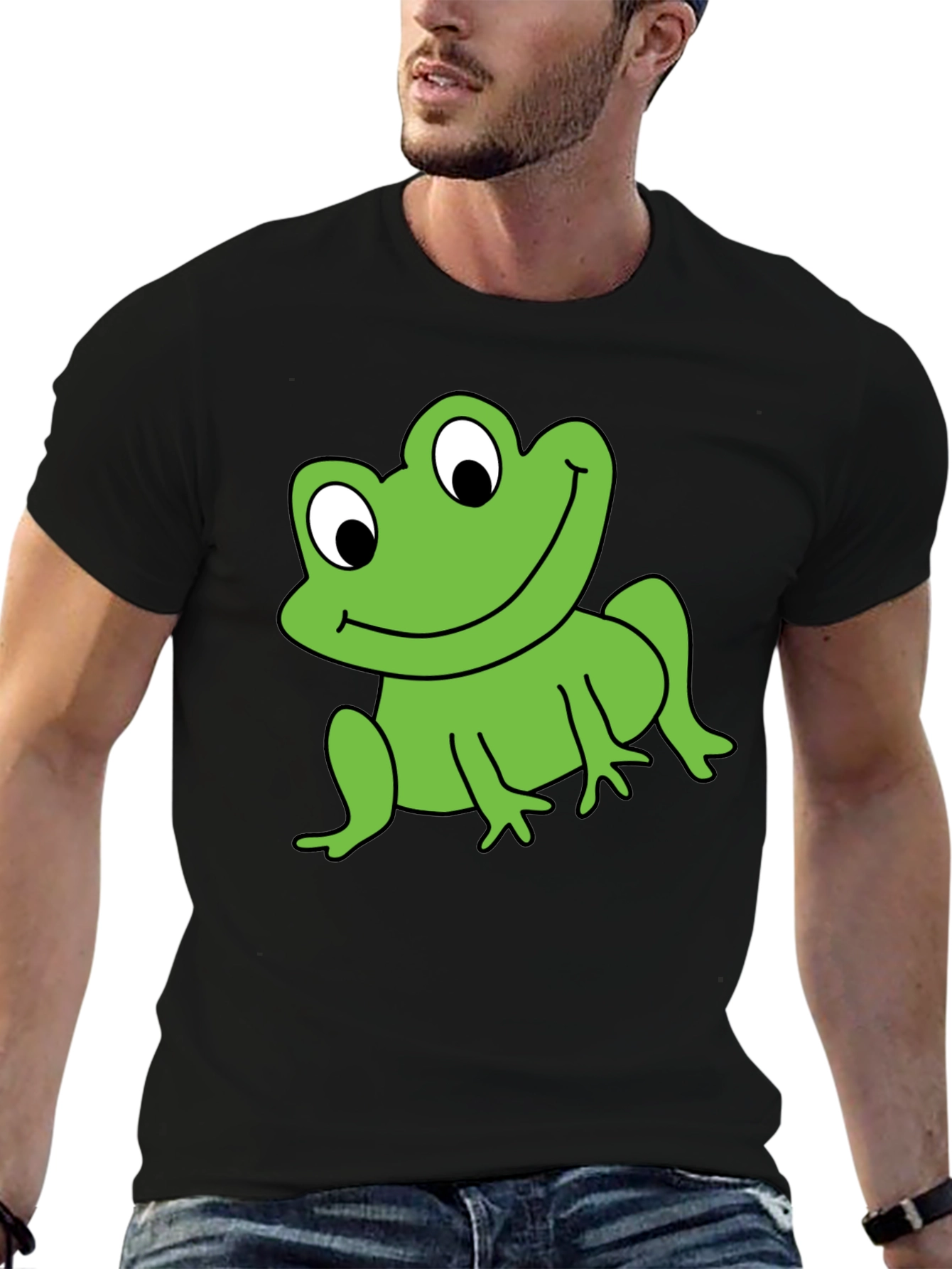 Frog Graphic T-Shirt - Black Fun & Stylish