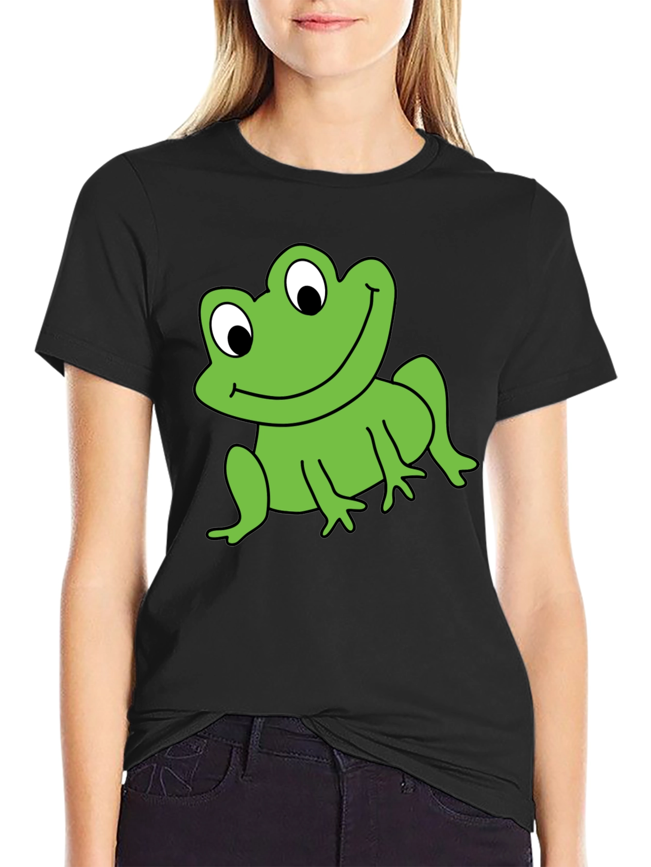 Frog Graphic T-Shirt - Black Fun & Stylish