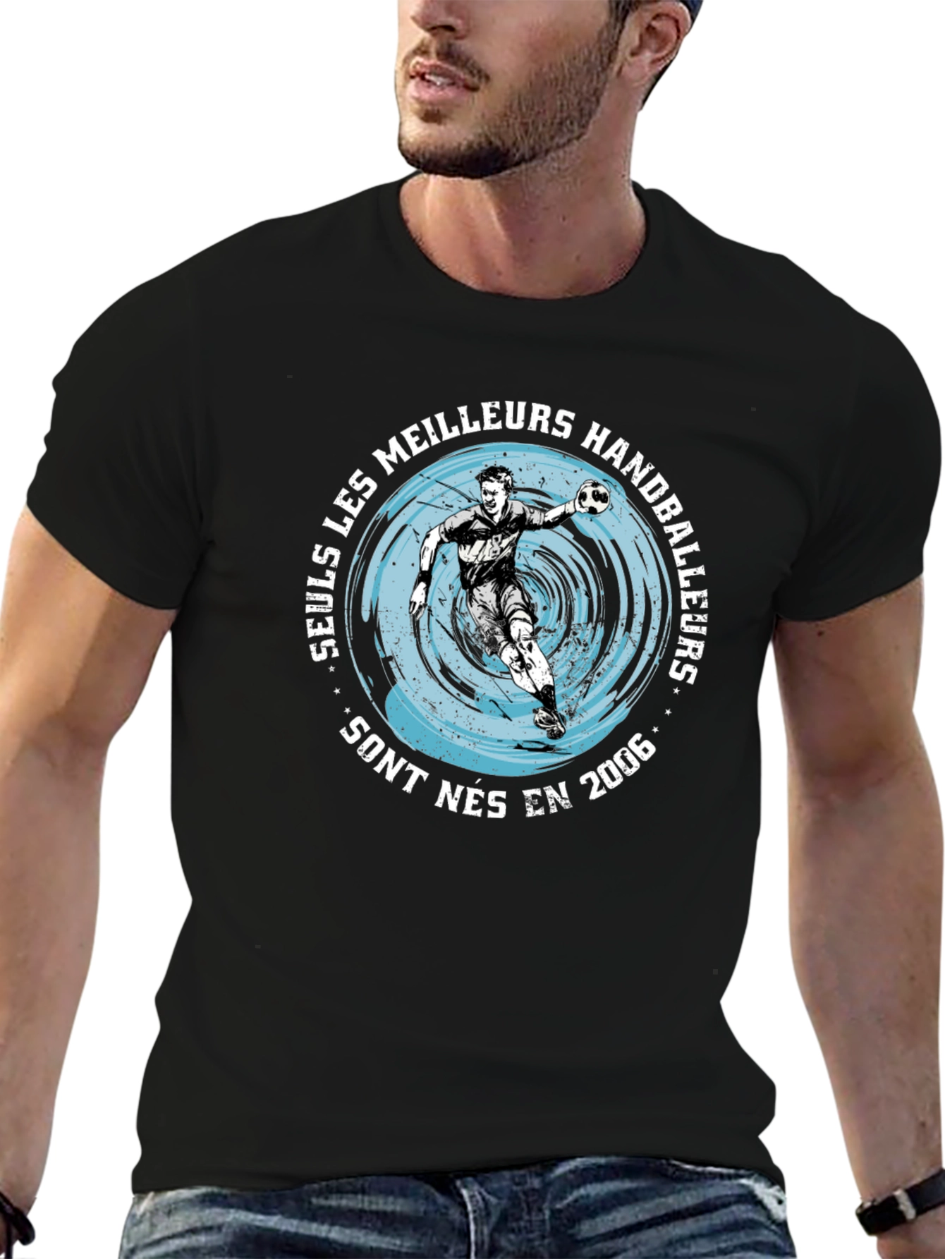 Handball Player Graphic T-Shirt - Born in 2006