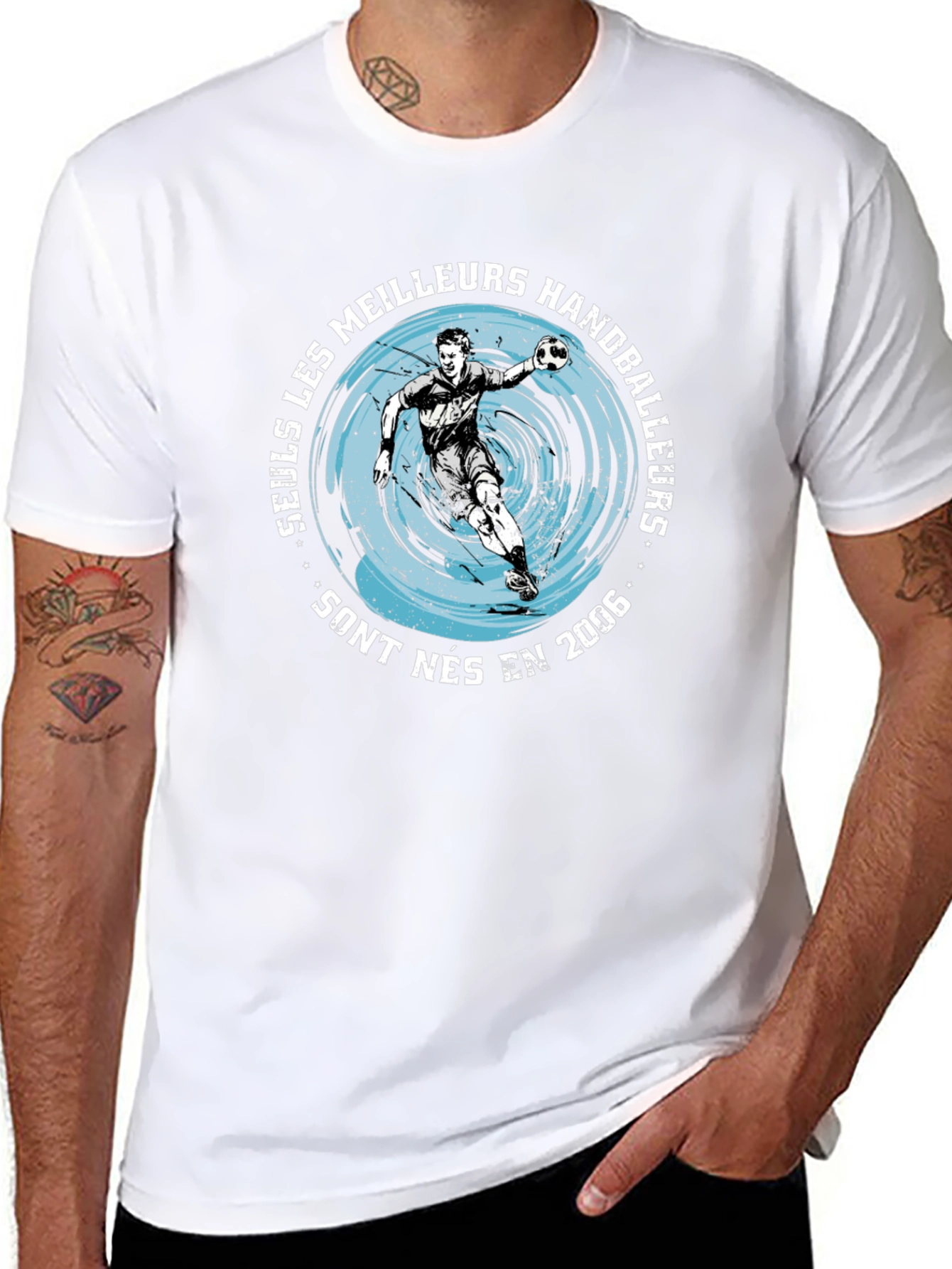 Handball Player Graphic T-Shirt - Born in 2006