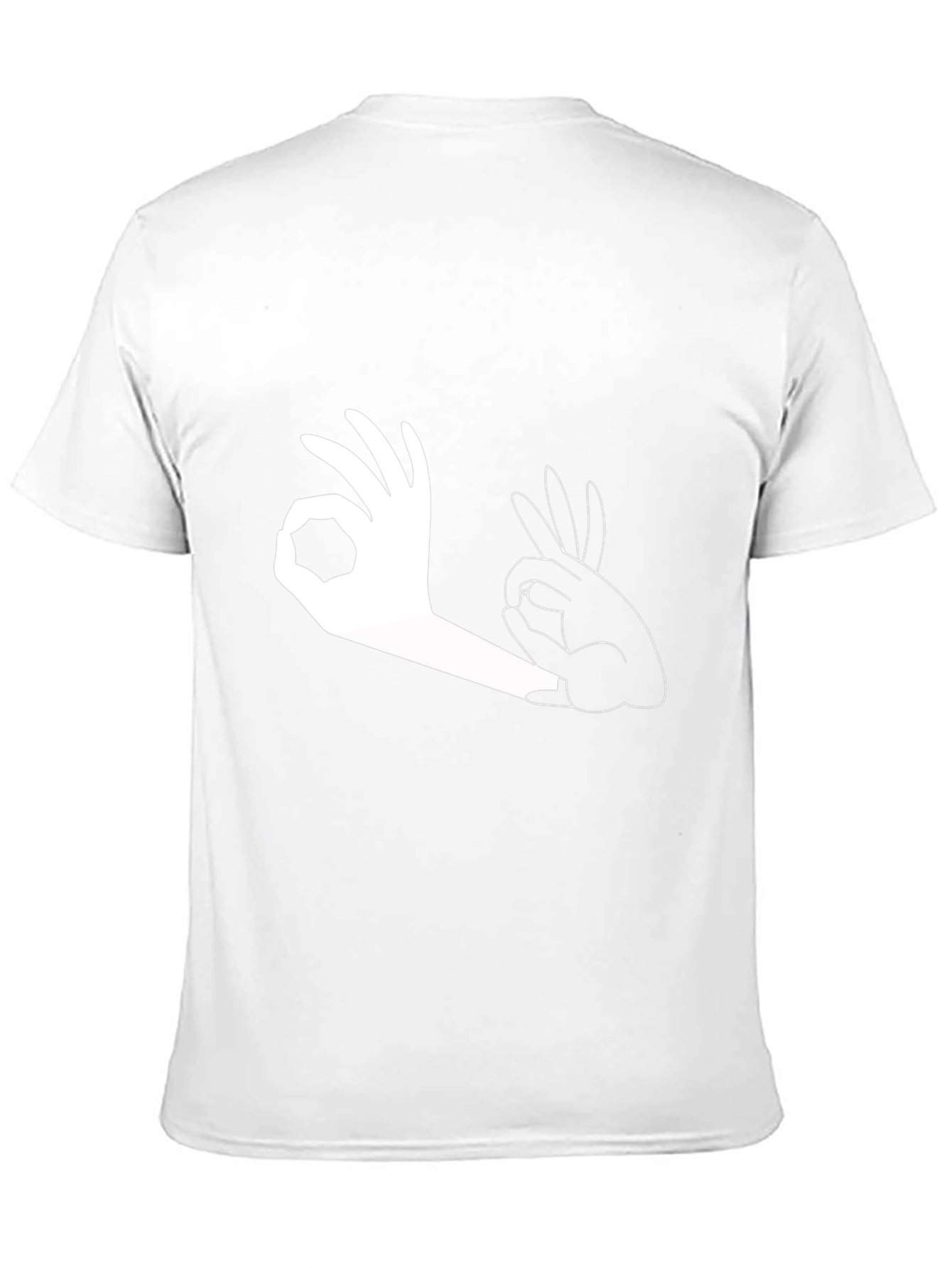 Okay Hand Gesture Graphic Print T-Shirt