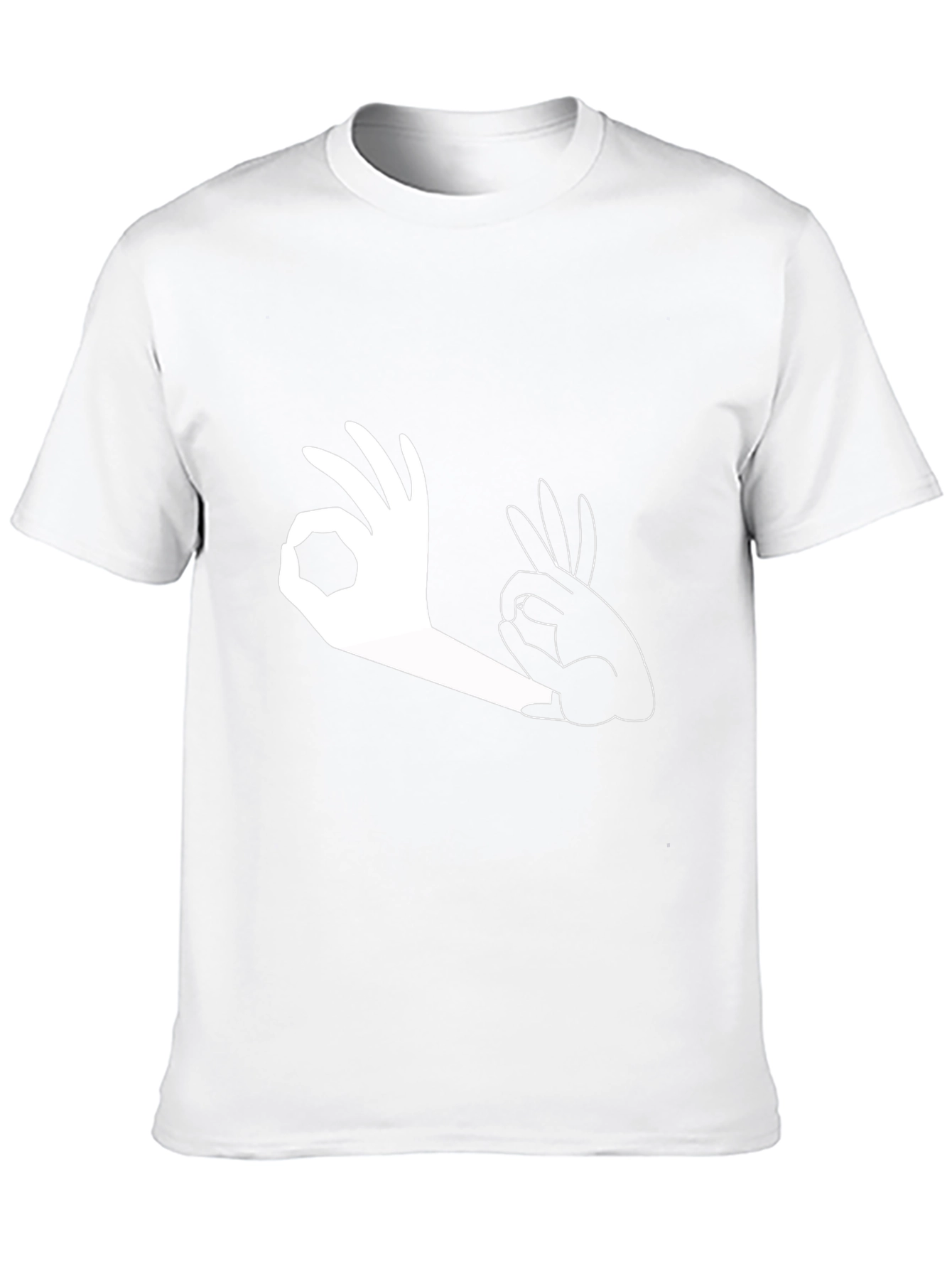 Okay Hand Gesture Graphic Print T-Shirt