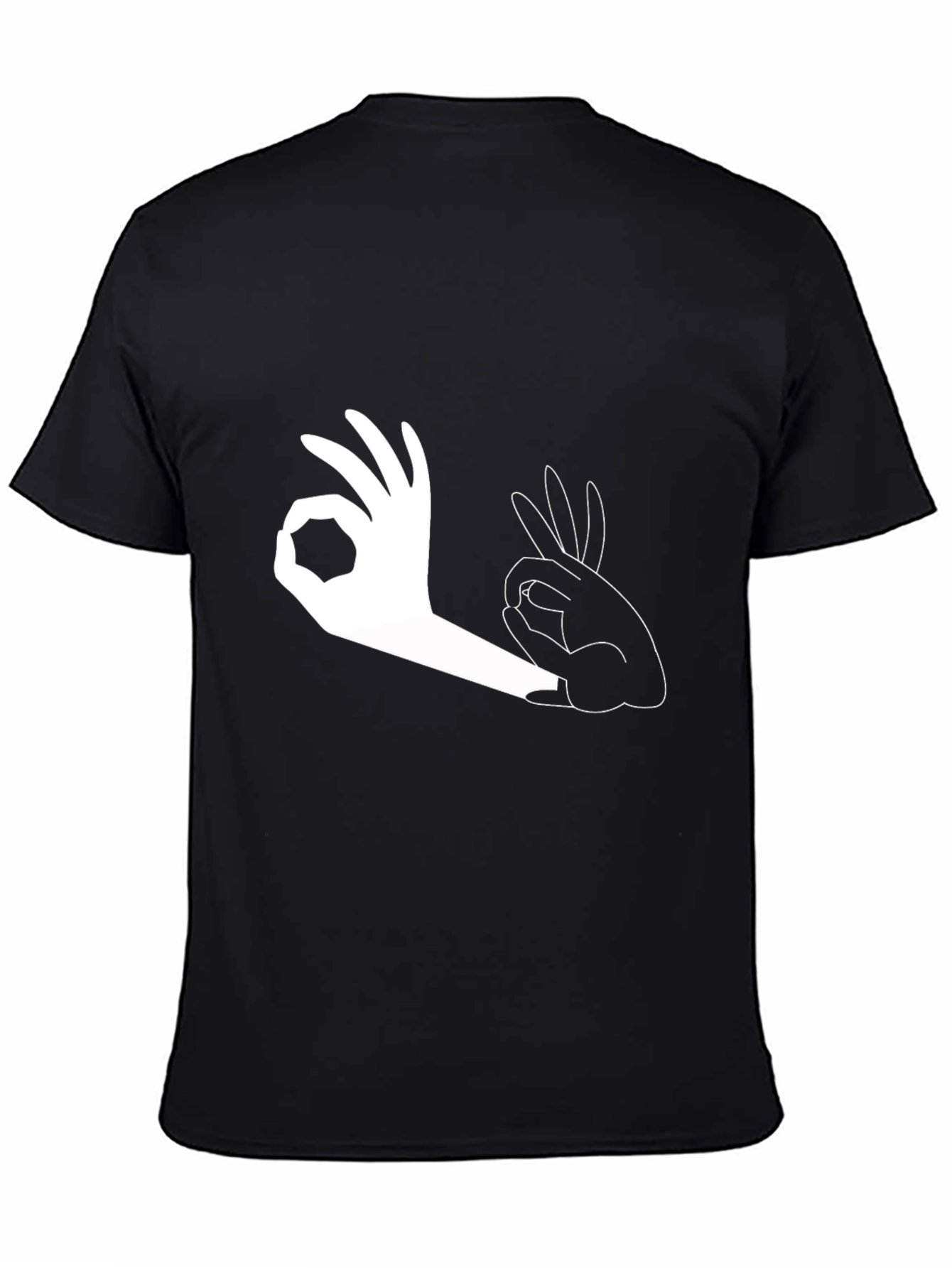 Okay Hand Gesture Graphic Print T-Shirt