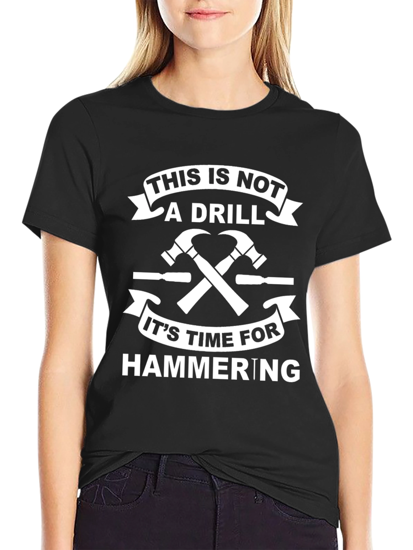 Humorous Handyman T-Shirt: This Is Not A Drill